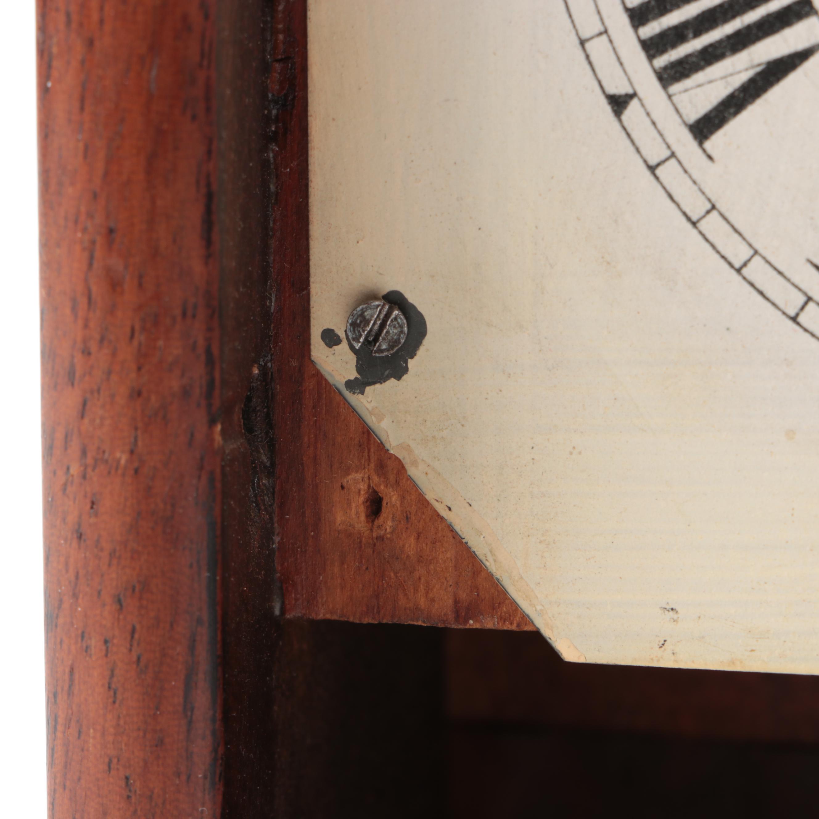 Seth Thomas Reverse Painting Wooden Mantel Clock