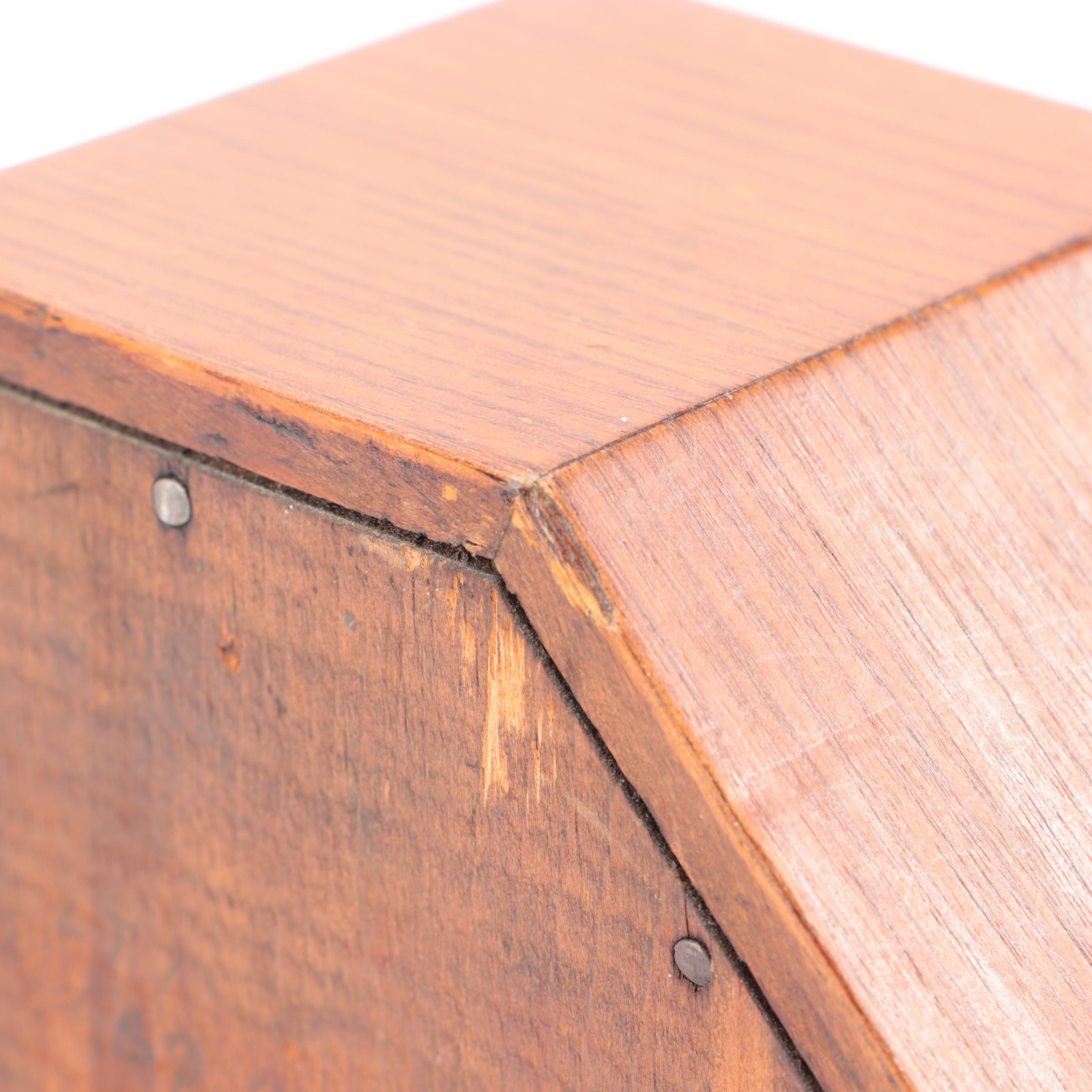 Seth Thomas Reverse Painting Wooden Mantel Clock