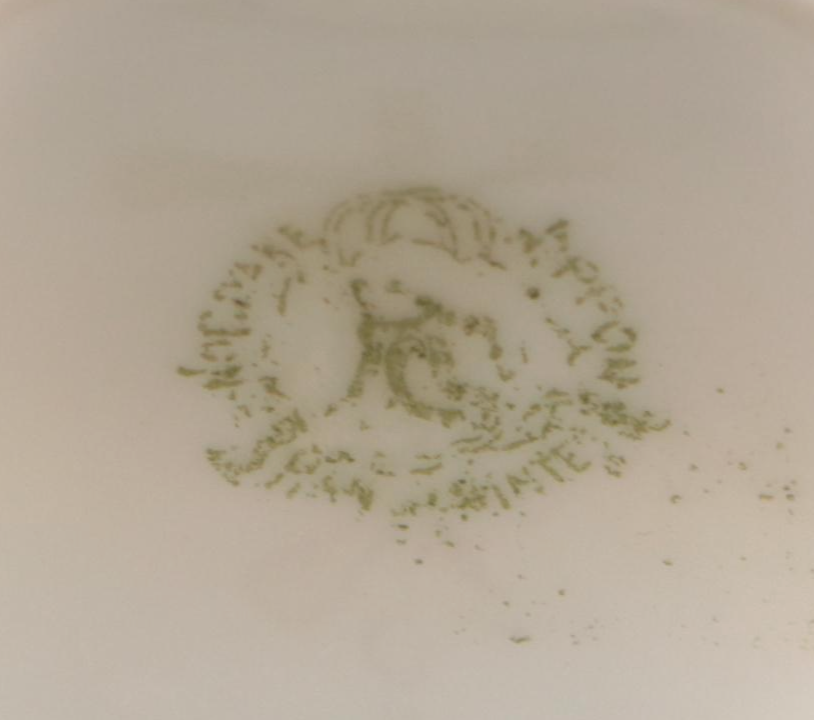 Queen Anne "Royal Bridal Gown" Coffee Pot and Under Plate with Cups and Saucers