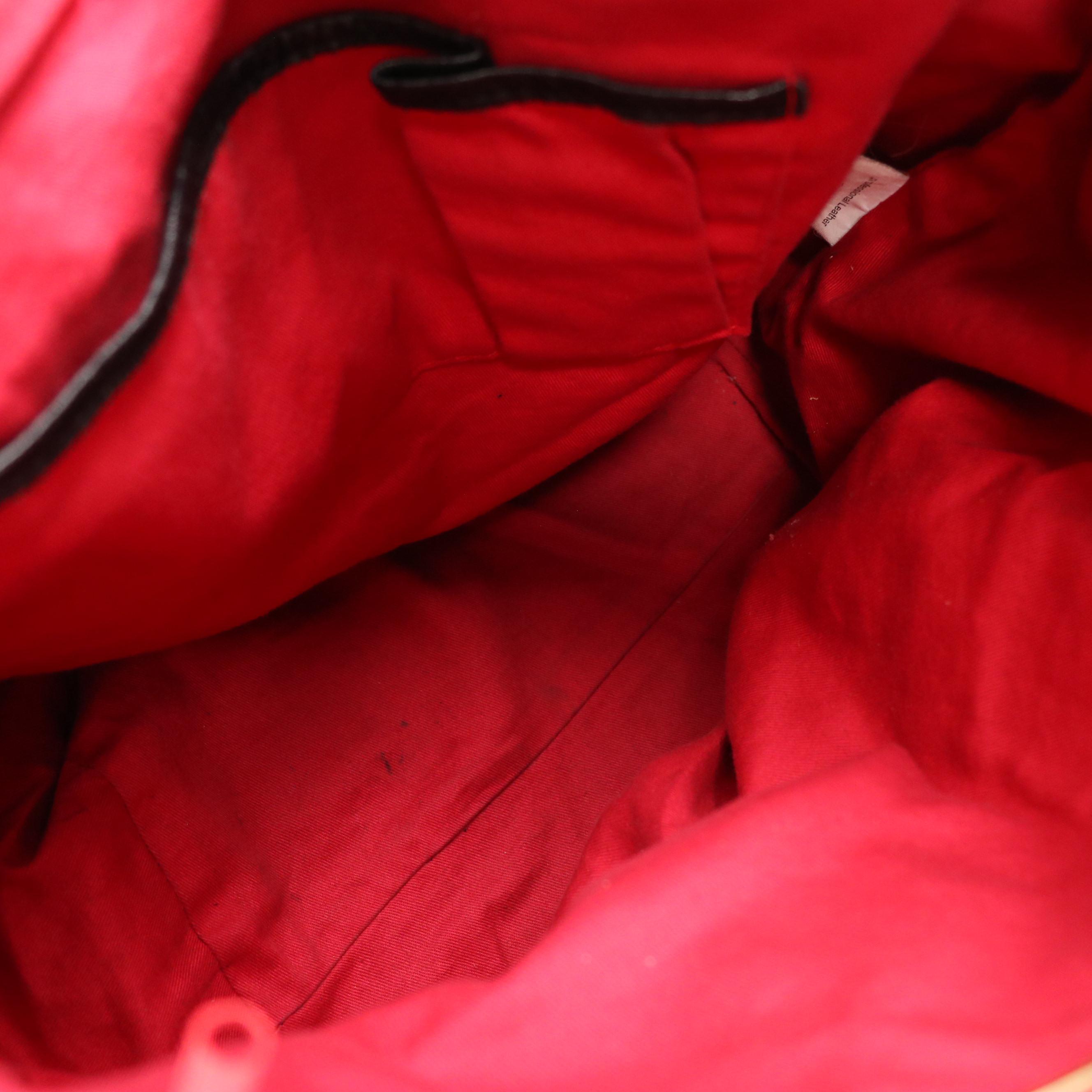 Aqua Madonna Large Woven Leather Satchel, Neiman Marcus Purple Nylon Backpack