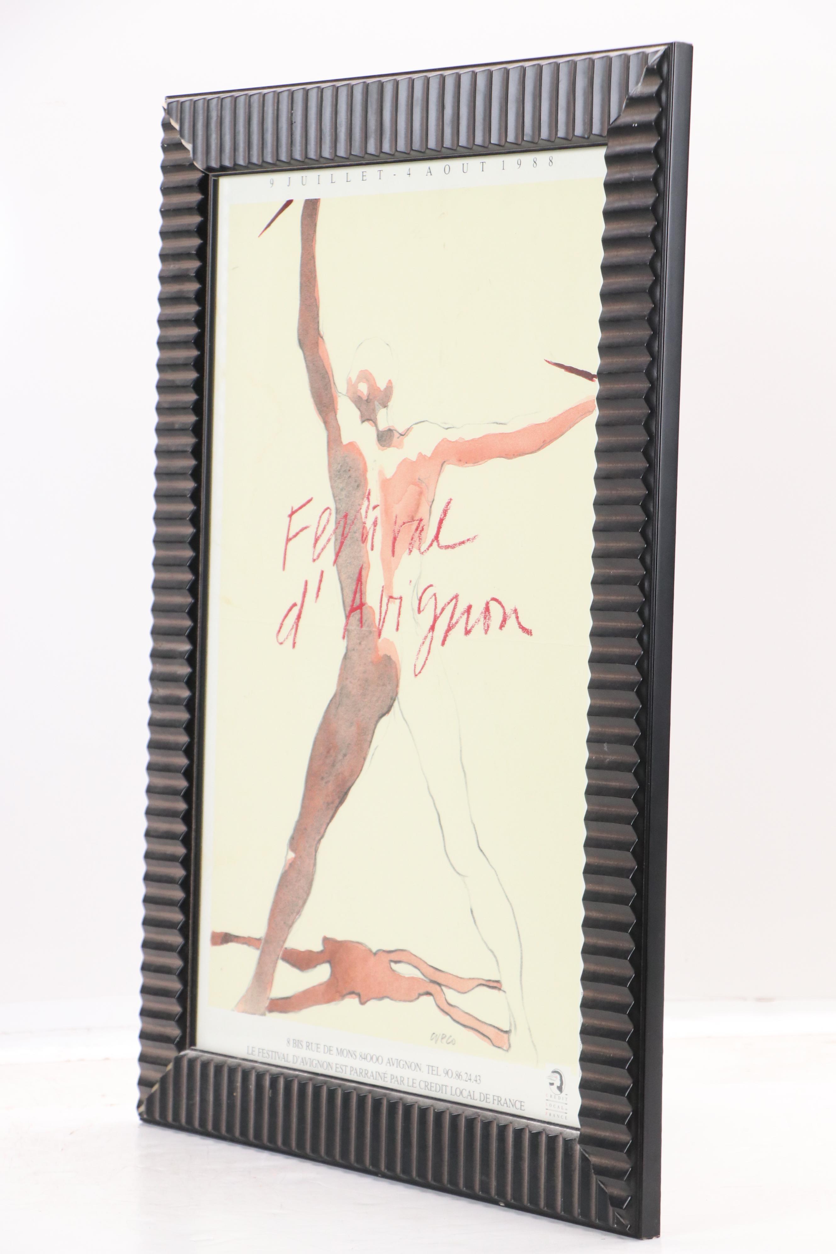 Festival D'Avignon 1988 Offset Lithograph Poster