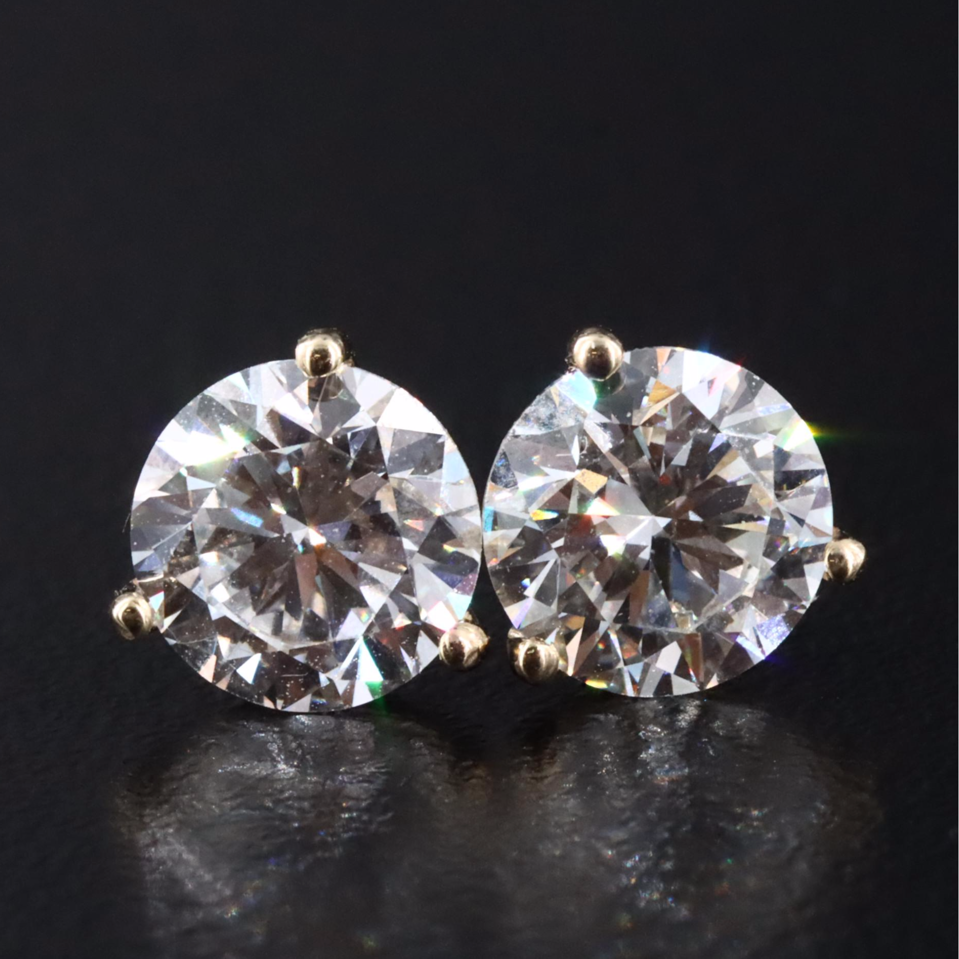 14K 2.00 CTW Lab Grown Diamond Stud Earrings