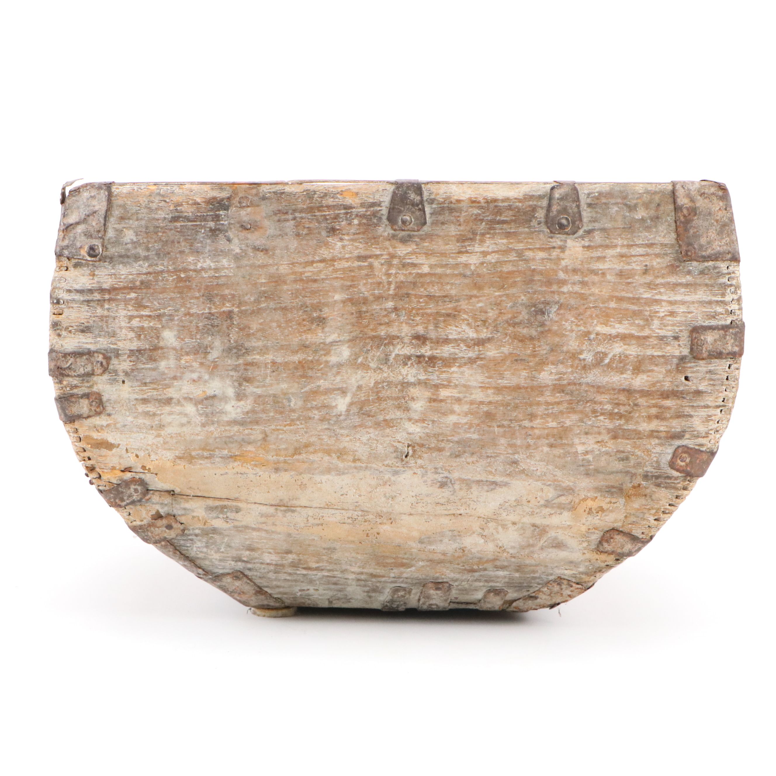 Antique Chinese Wooden Rice Bucket