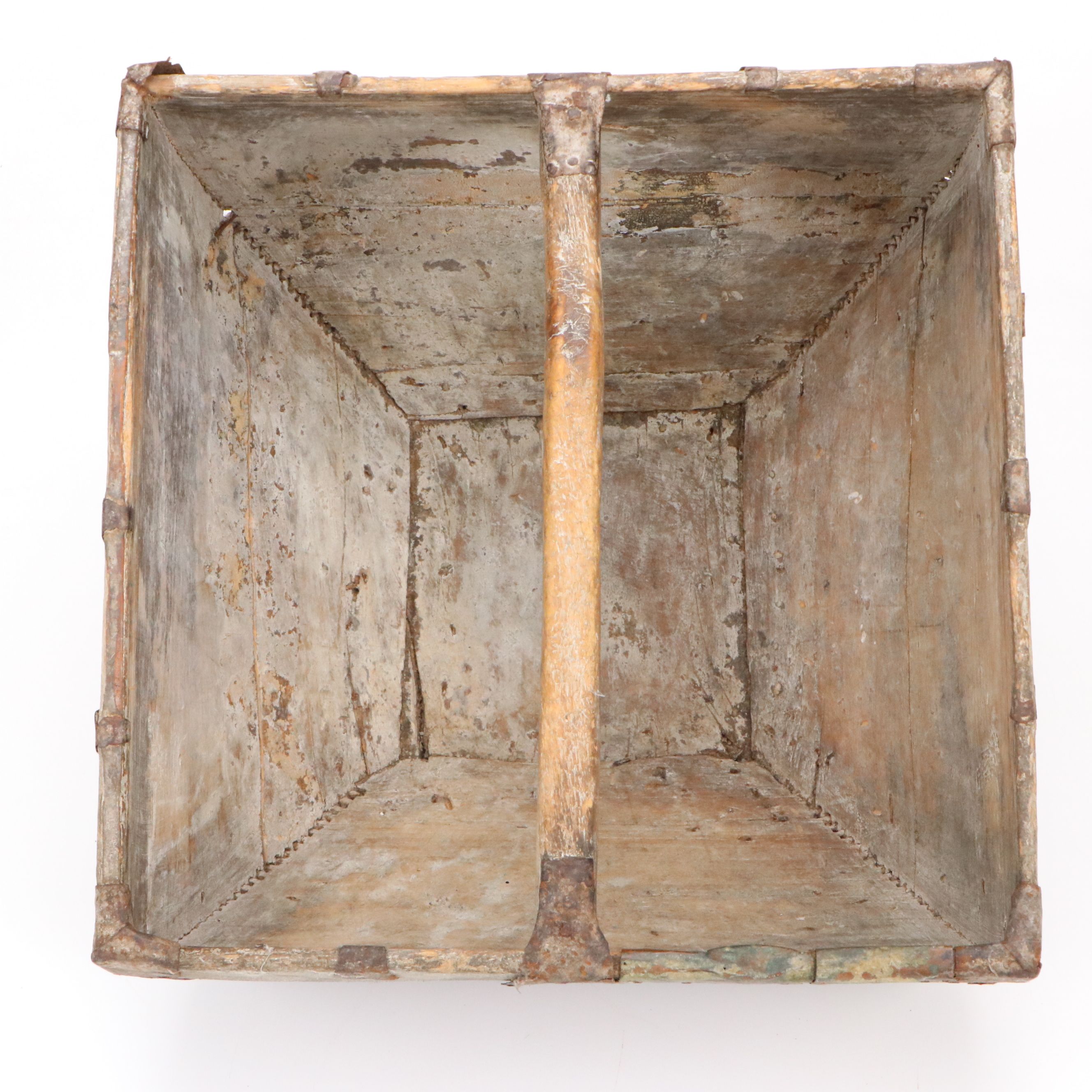 Antique Chinese Wooden Rice Bucket