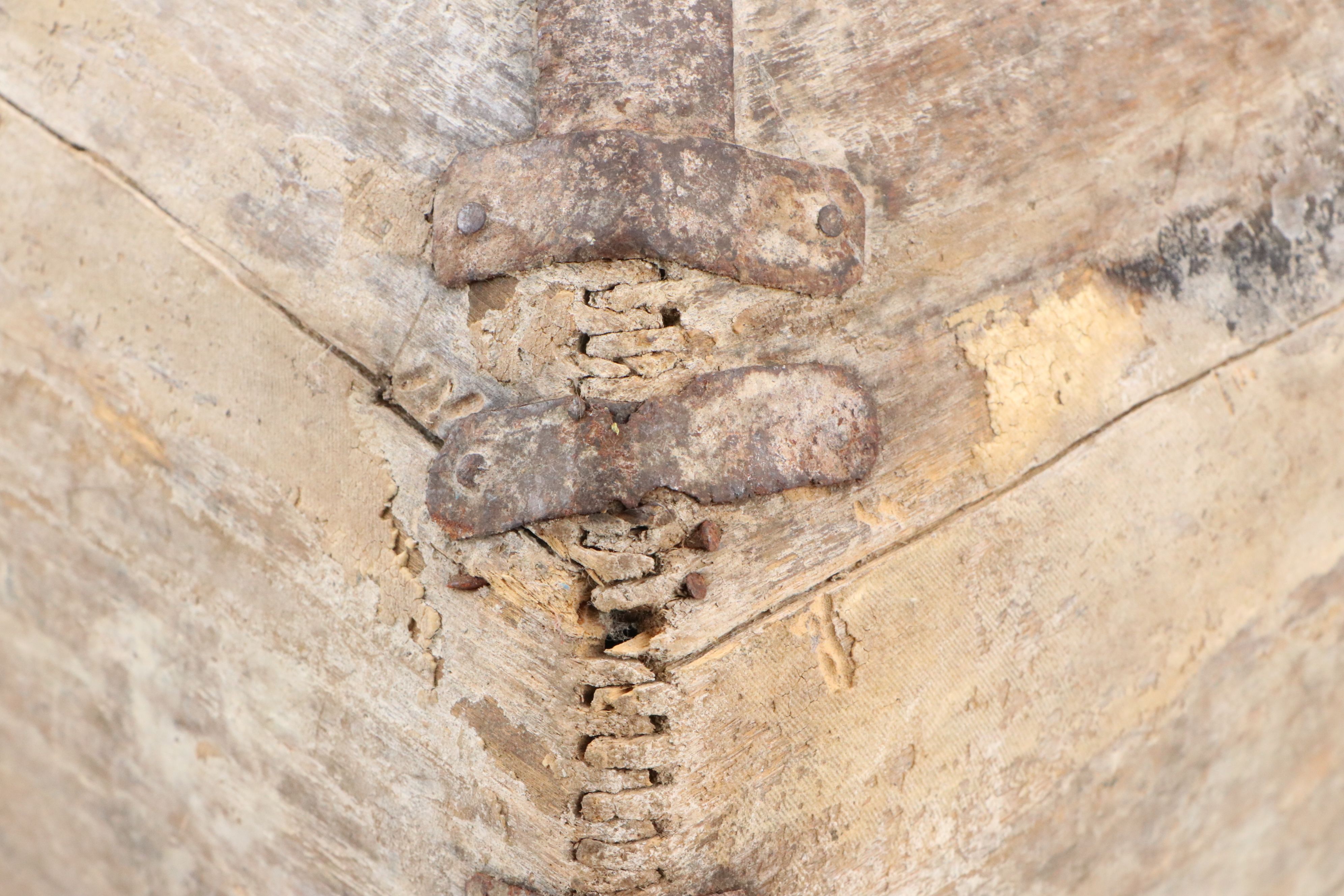 Antique Chinese Wooden Rice Bucket