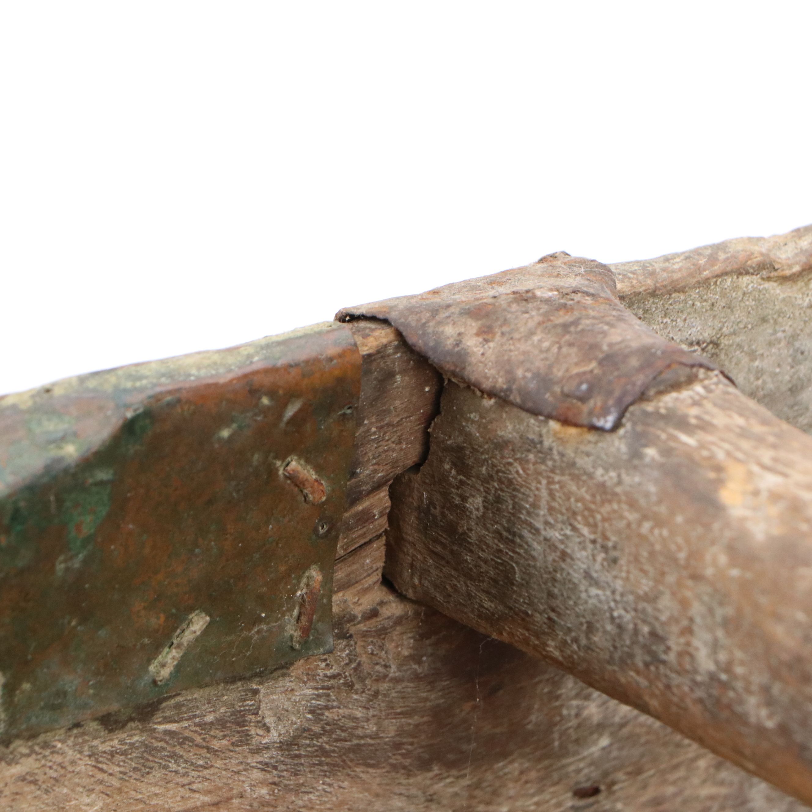 Antique Chinese Wooden Rice Bucket