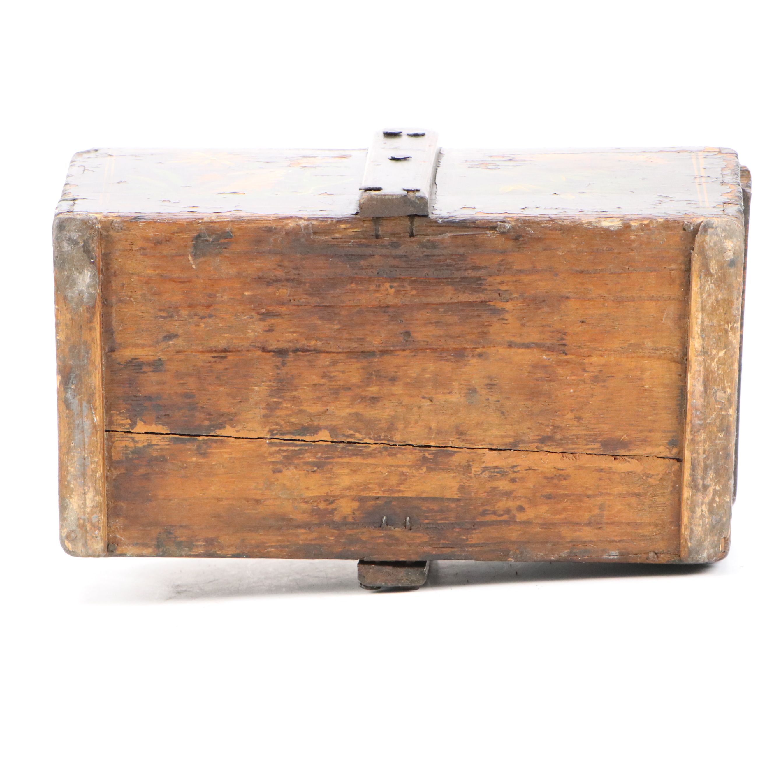 Chinese Hand-Painted Wooden Basket Lunchbox