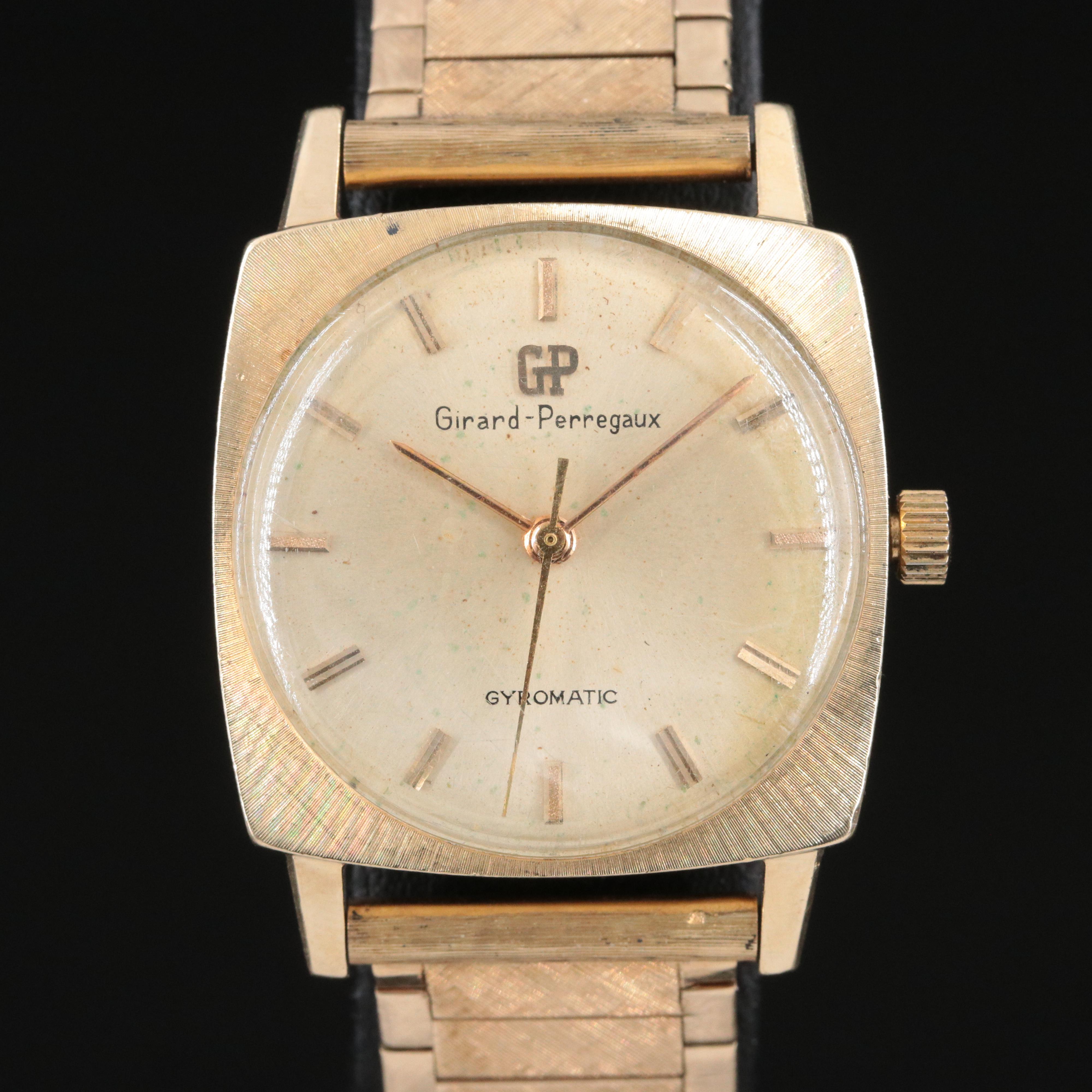 Girard-Perregaux Gyromatic Vintage 14K Gold Watch