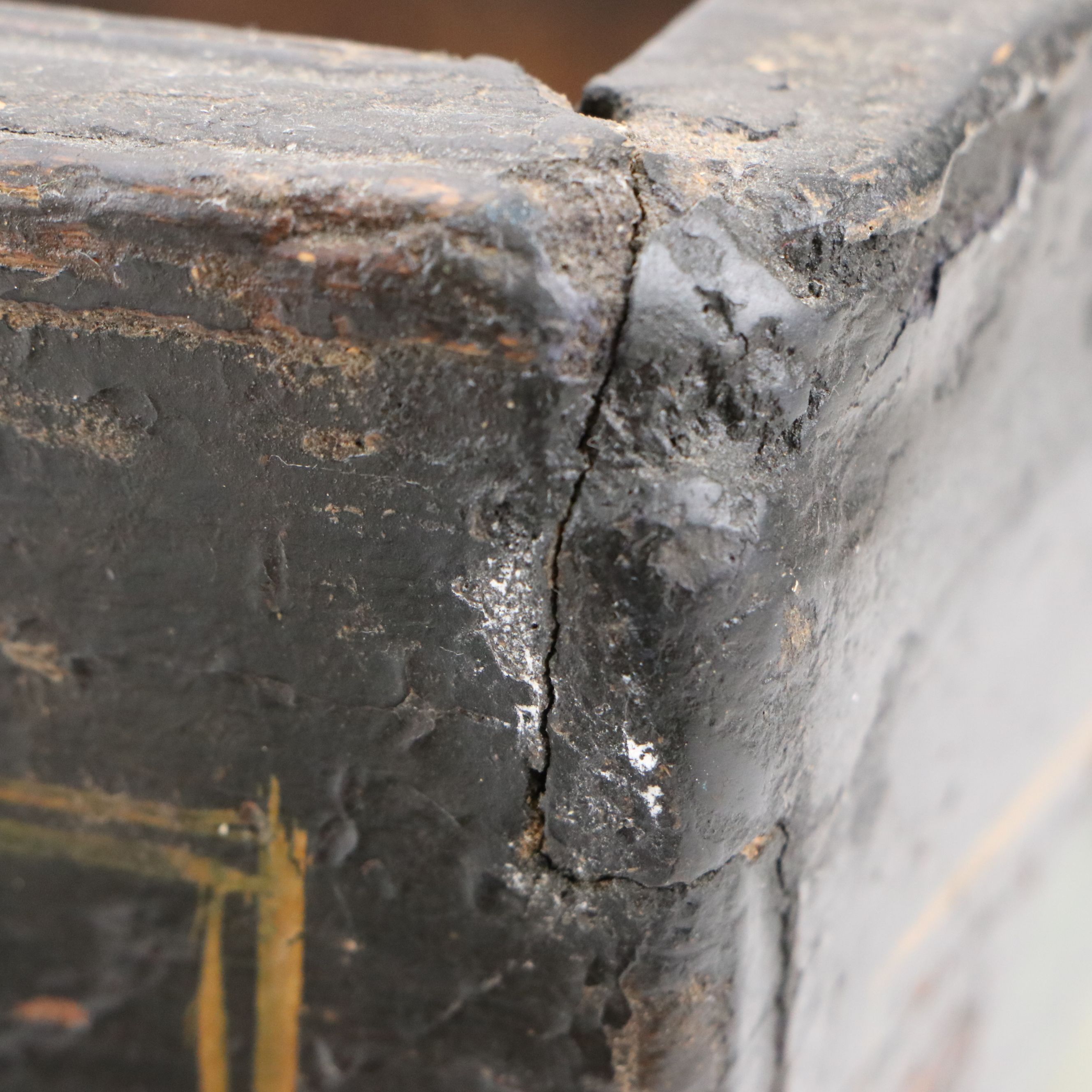 Chinese Hand-Painted Wooden Basket Lunchbox