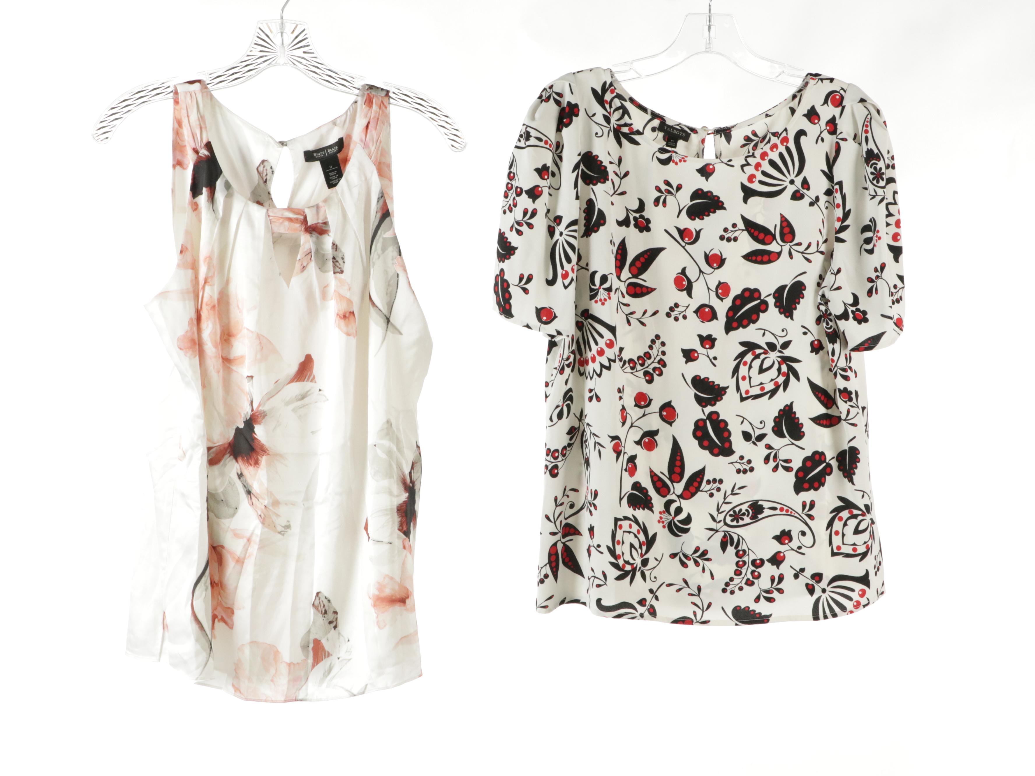Talbots Floral Blouse, Cotton Tops and Sweaters, White House Black Market Tank