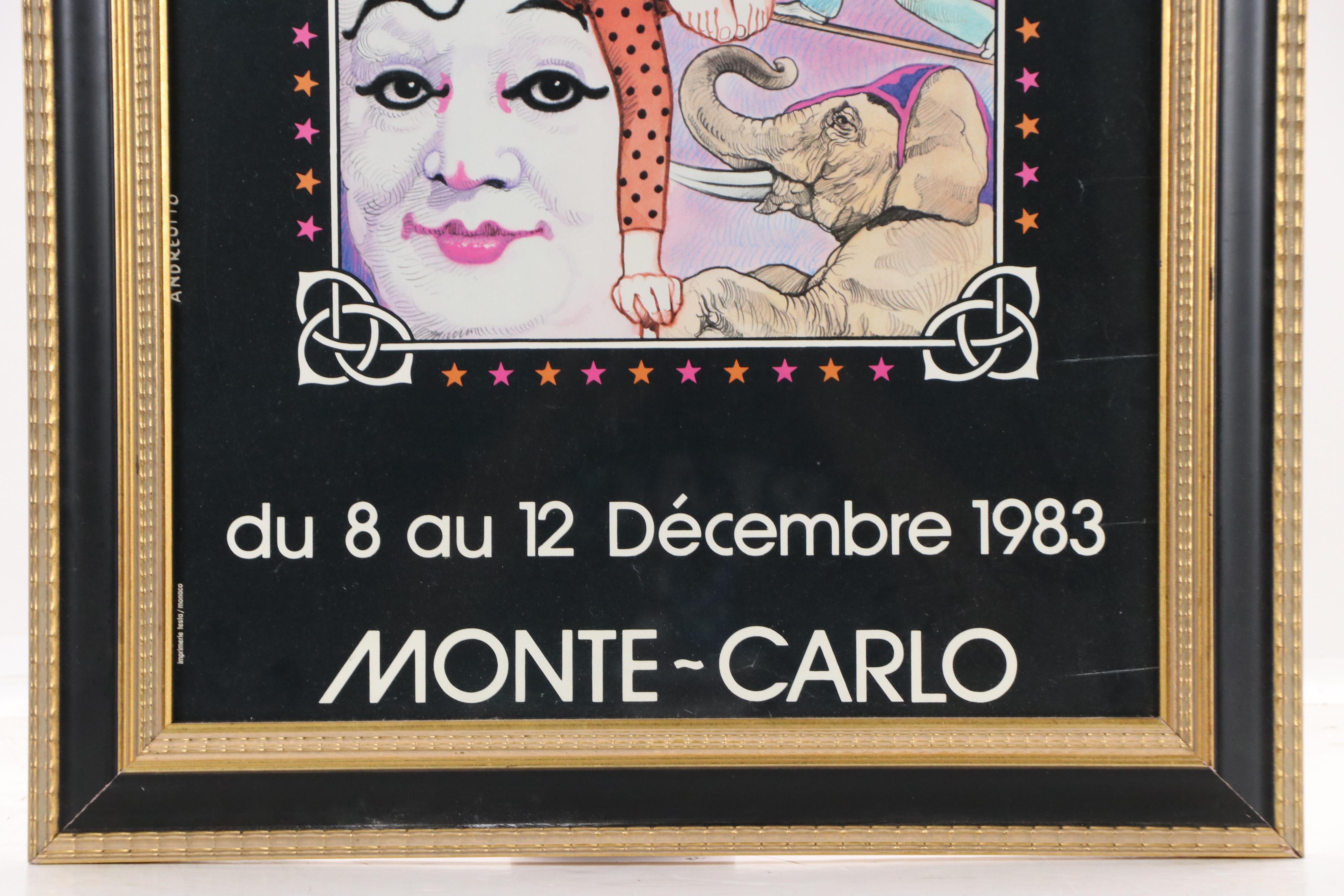 Claude Andreotto Poster for International Festival du Cirque, 1983