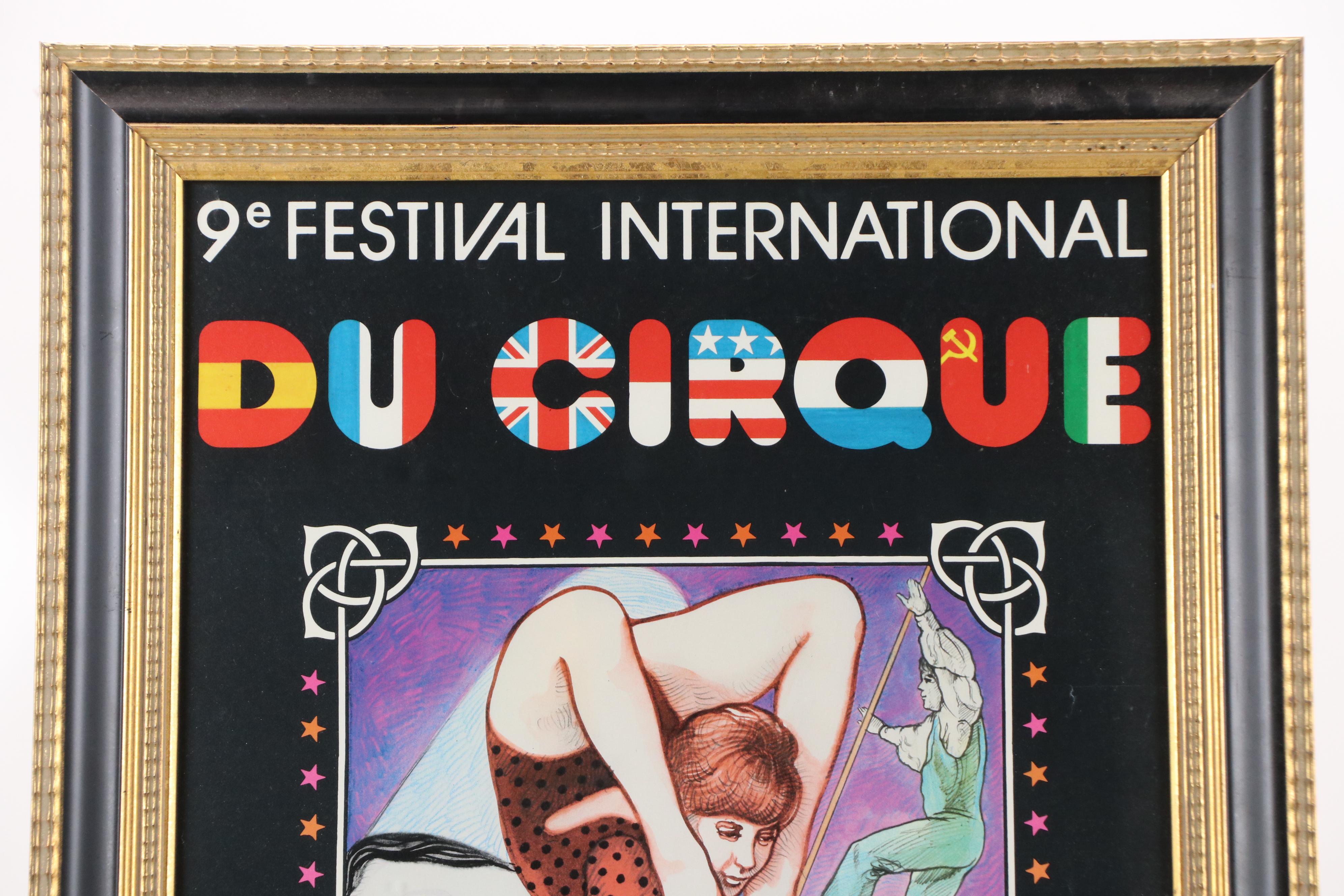 Claude Andreotto Poster for International Festival du Cirque, 1983