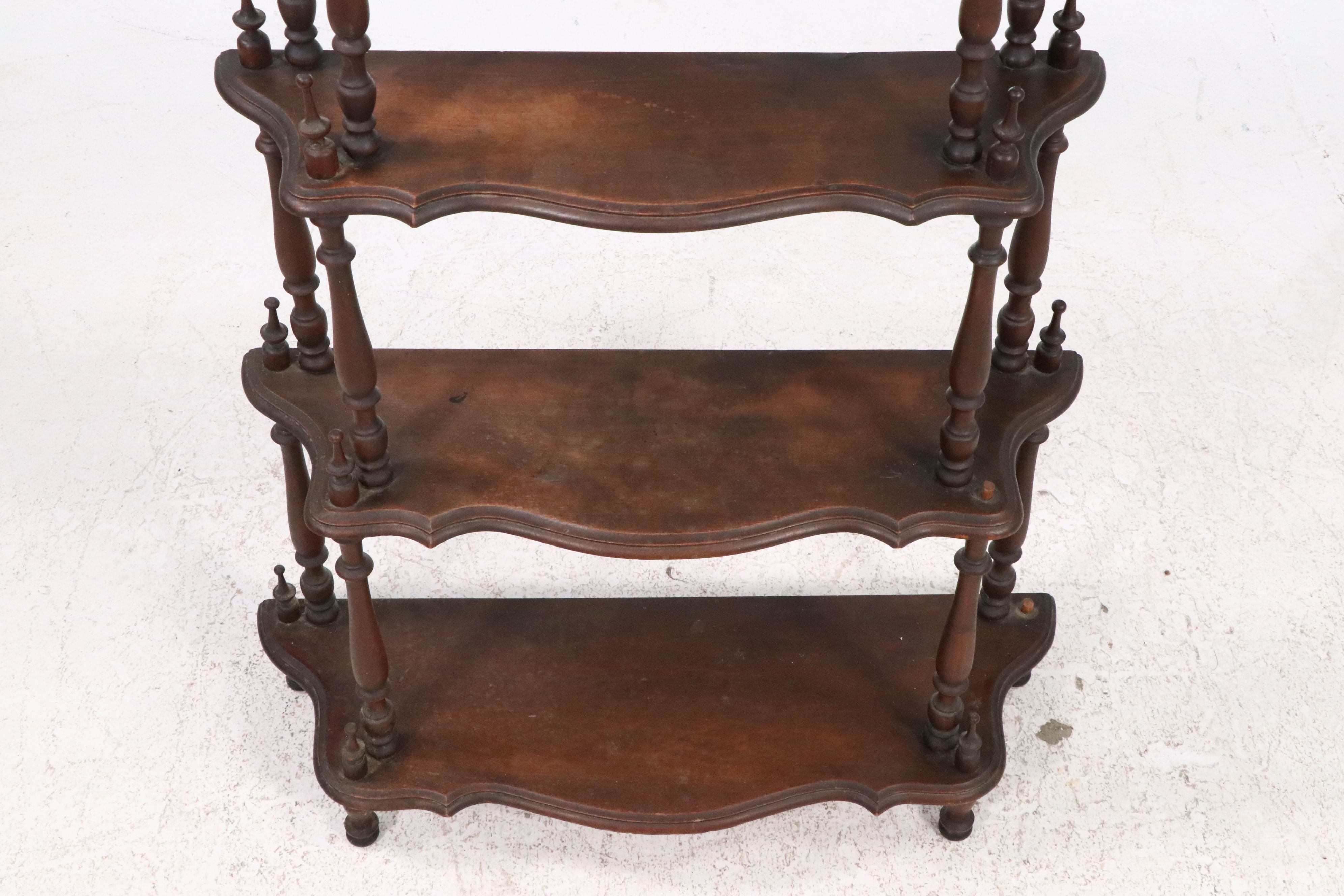 Victorian Five-Tiered Walnut Étagère