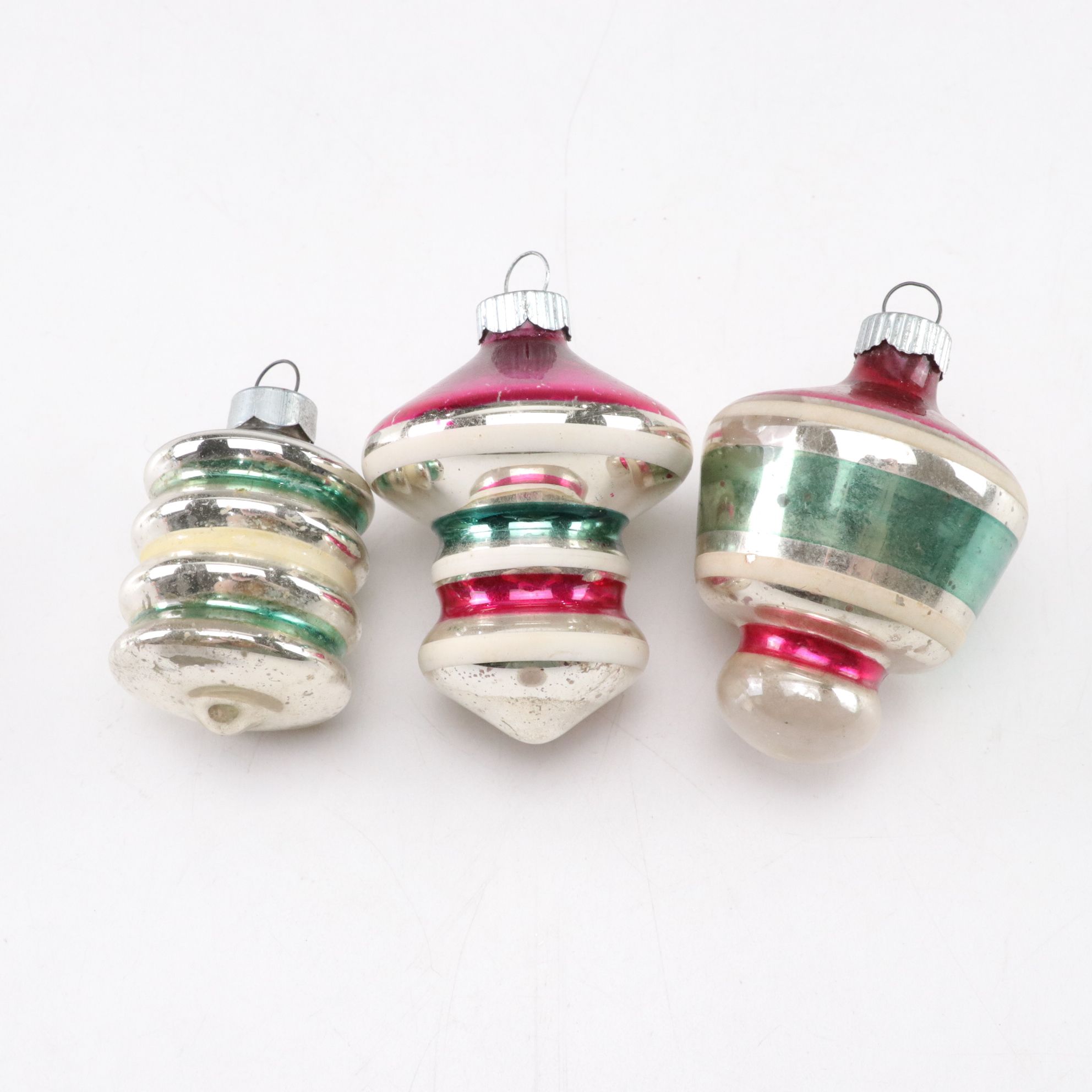 Shiny-Brite with Hand-Blown Artisan Glass Christmas Ornaments, Mid-Late 20th C.