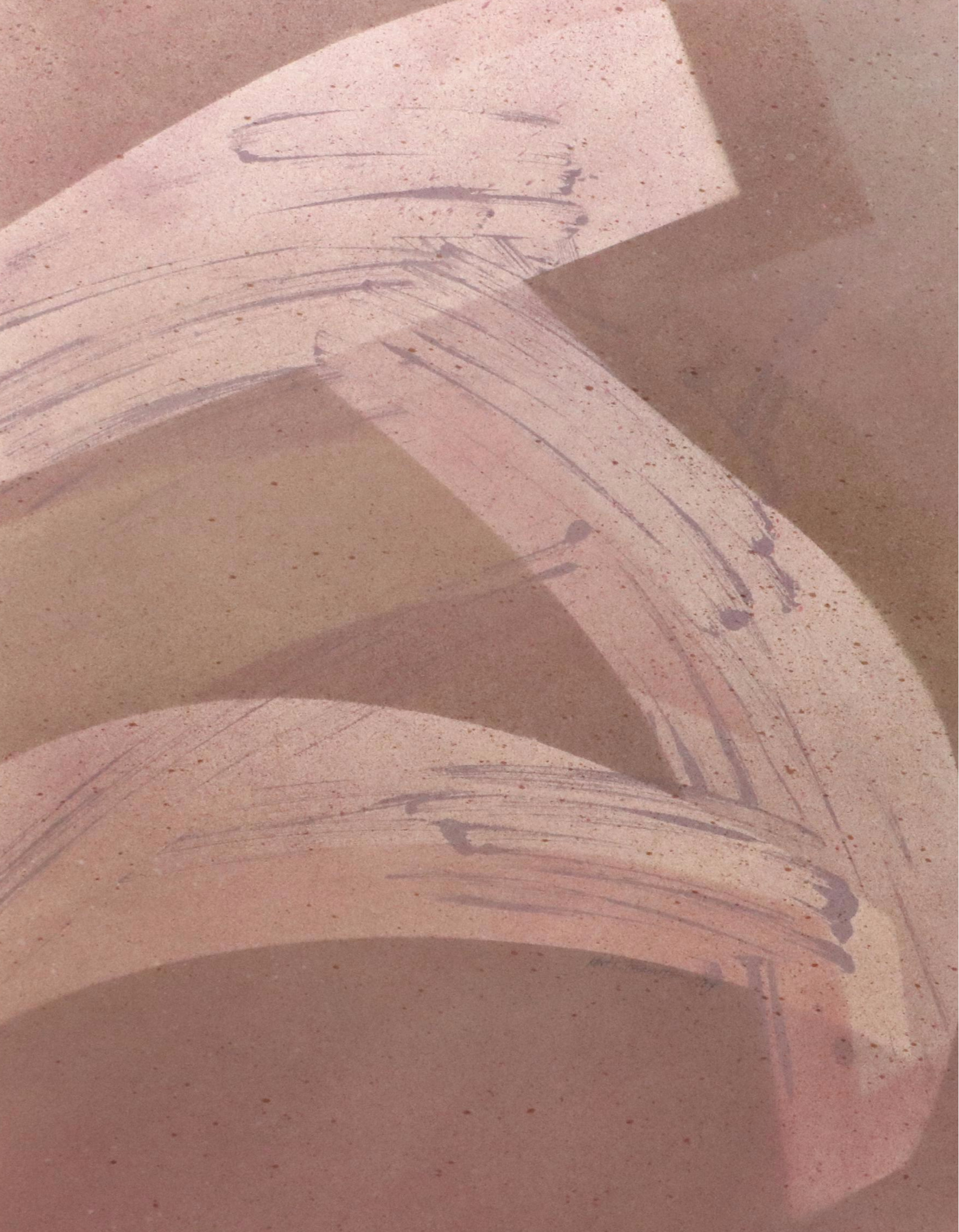 Kent K. Pachuta Abstract Mixed Media Painting, 1984