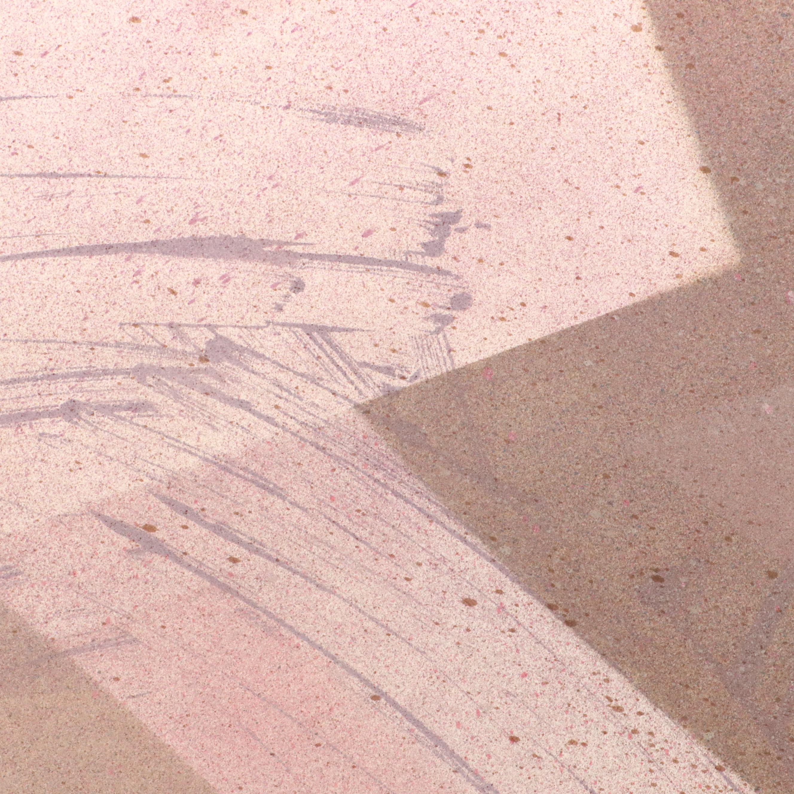 Kent K. Pachuta Abstract Mixed Media Painting, 1984