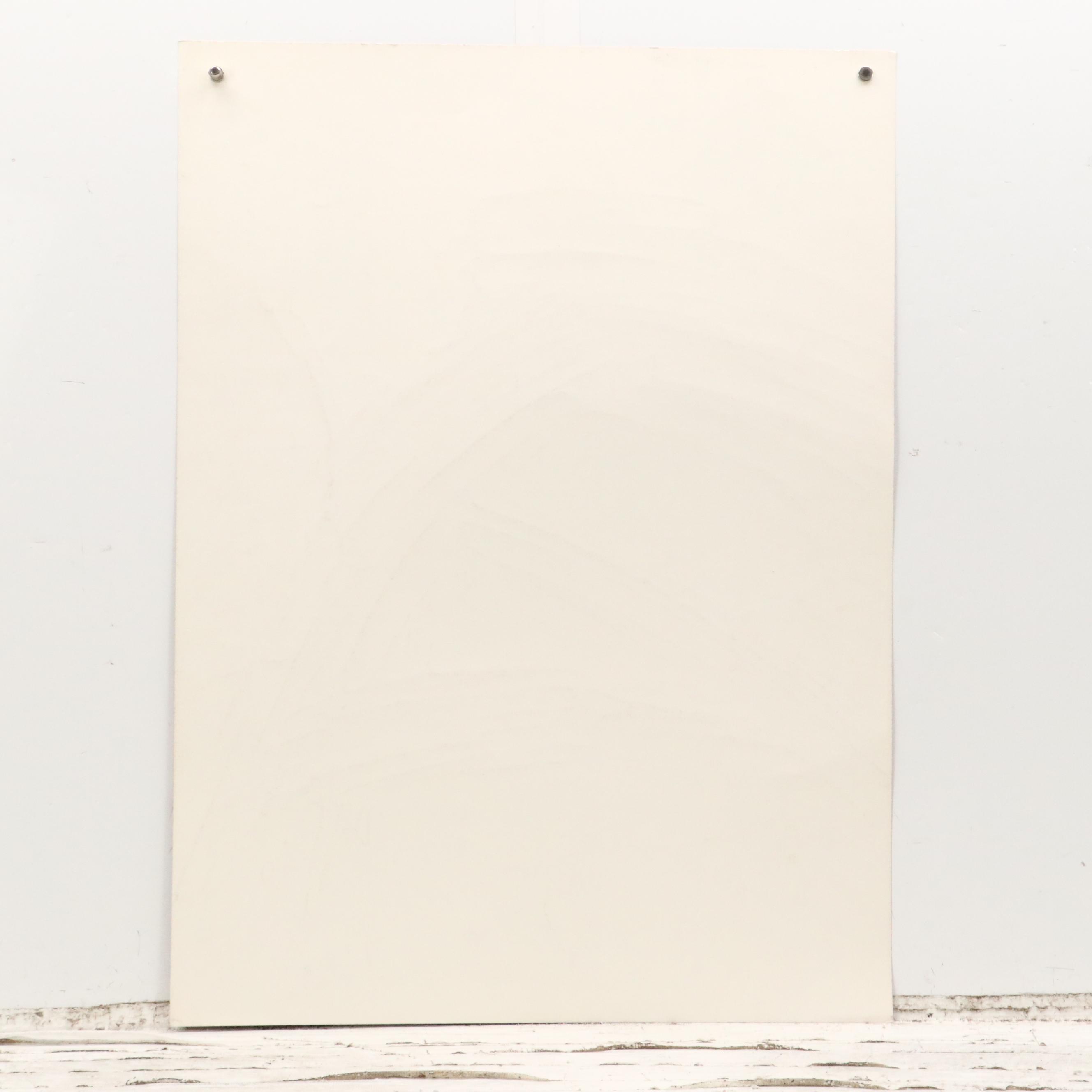 Kent K. Pachuta Abstract Mixed Media Painting, 1984