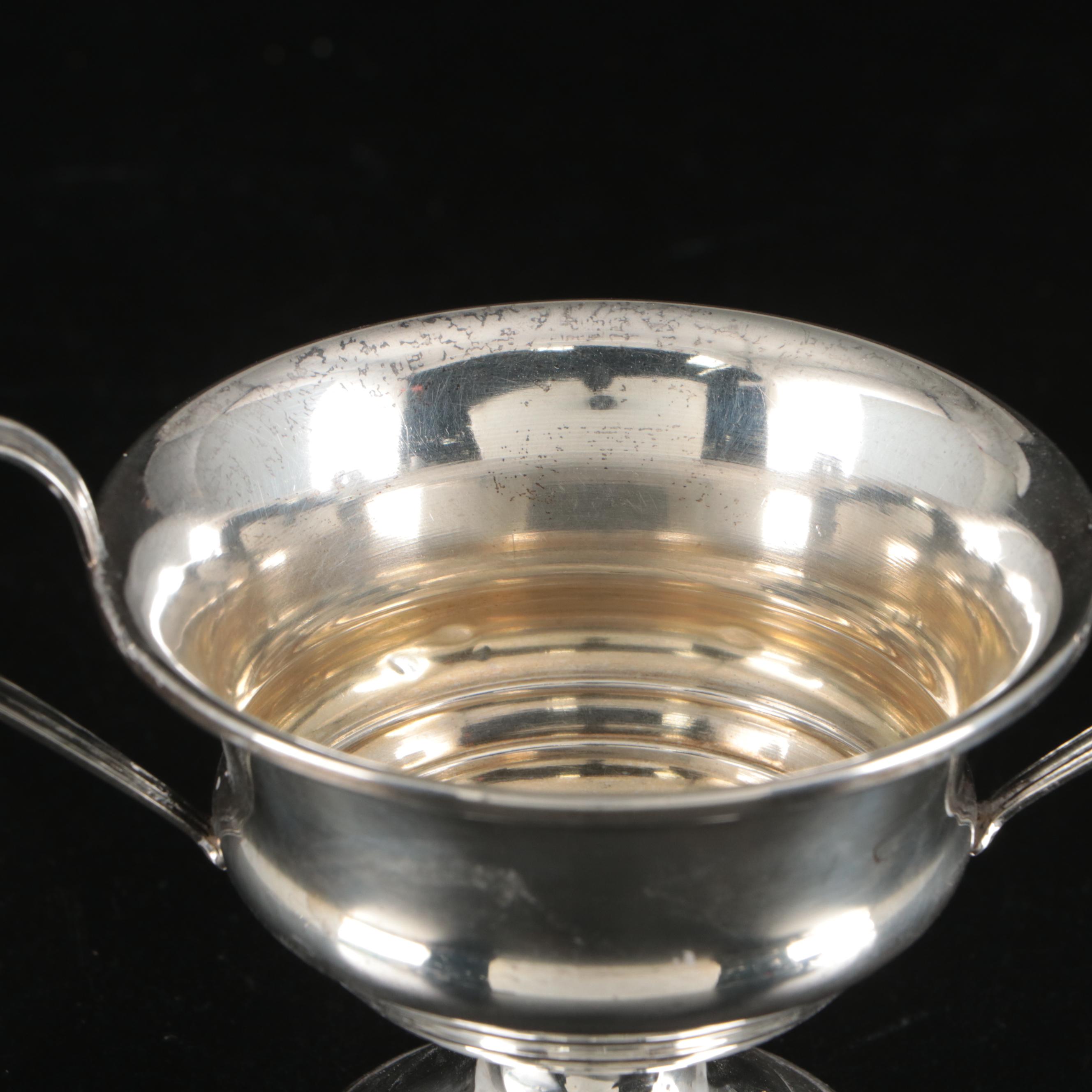 Arrowsmith Silver Company Creamer and Sugar Bowl, Mid-20th C.