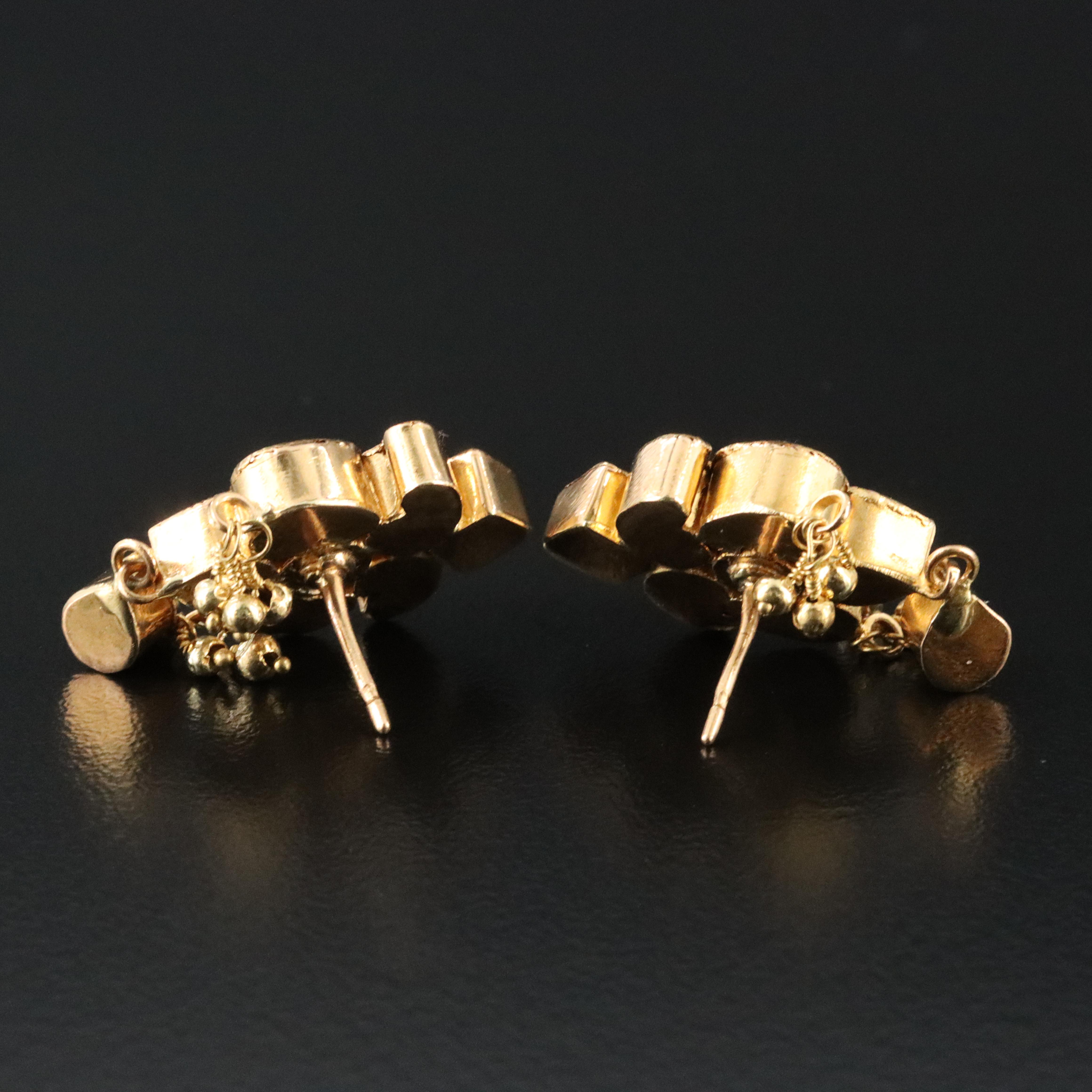 Kundan White Sapphire Earrings