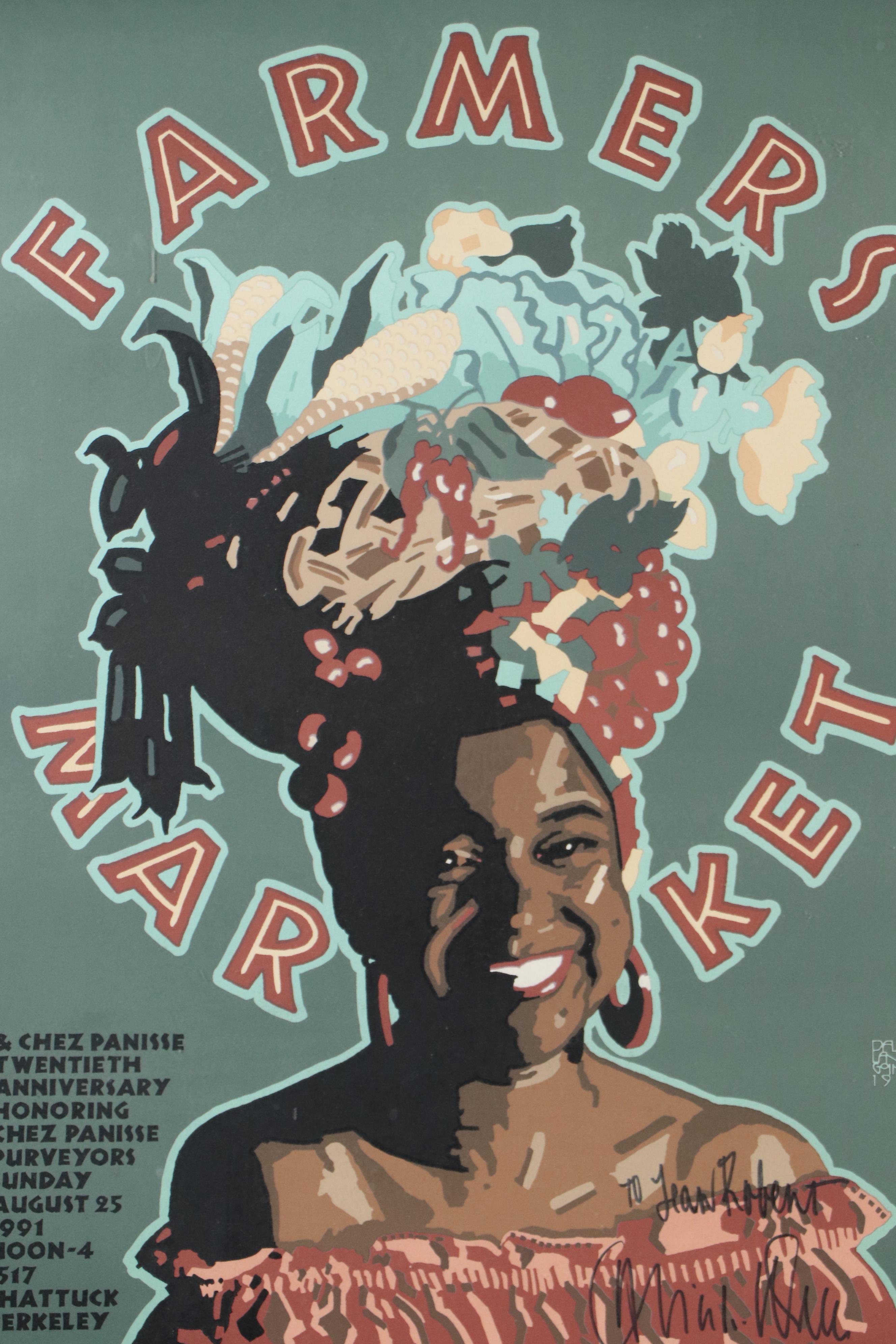 David Lance Goines Lithograph Poster for Chez Panisse, 1991