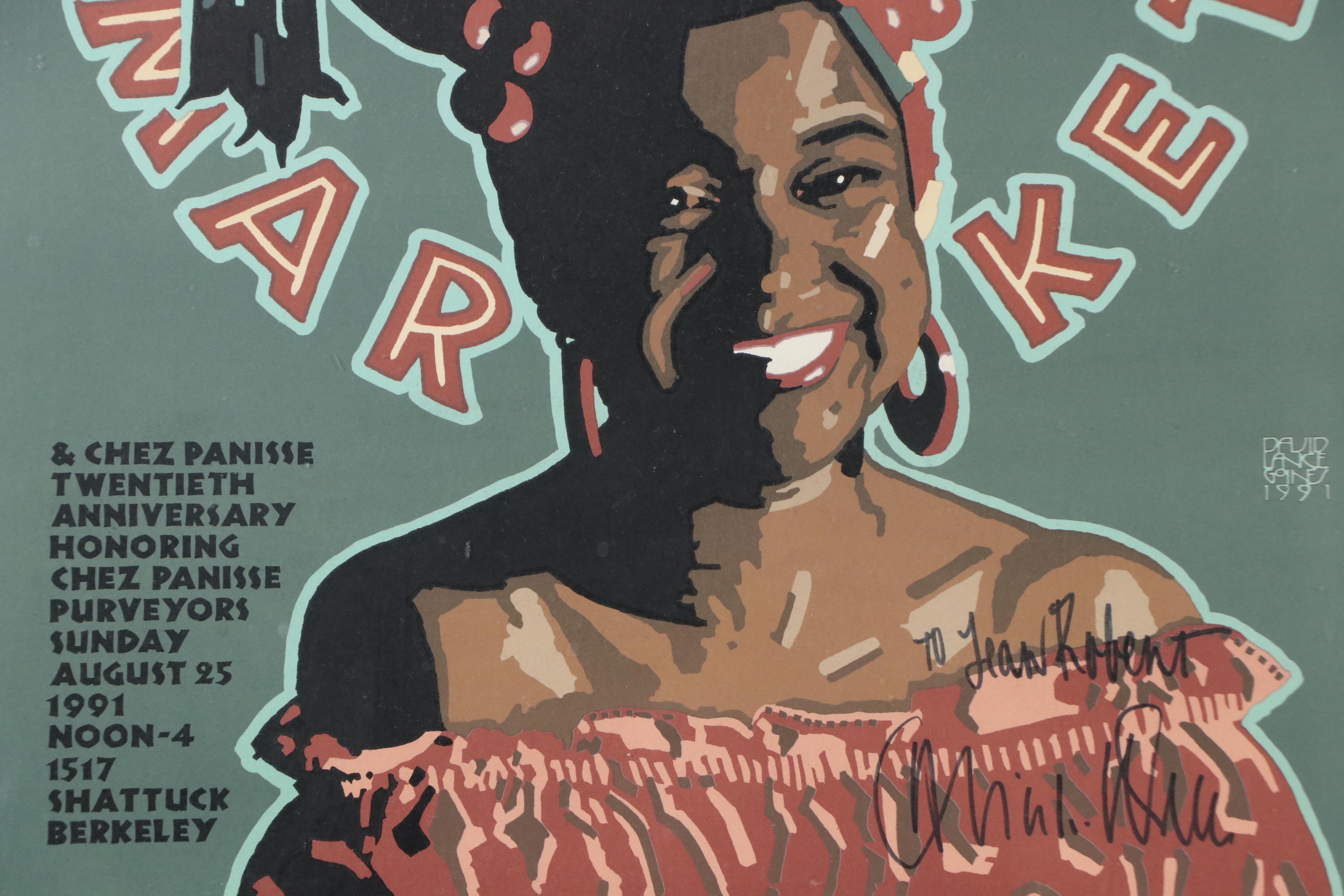 David Lance Goines Lithograph Poster for Chez Panisse, 1991