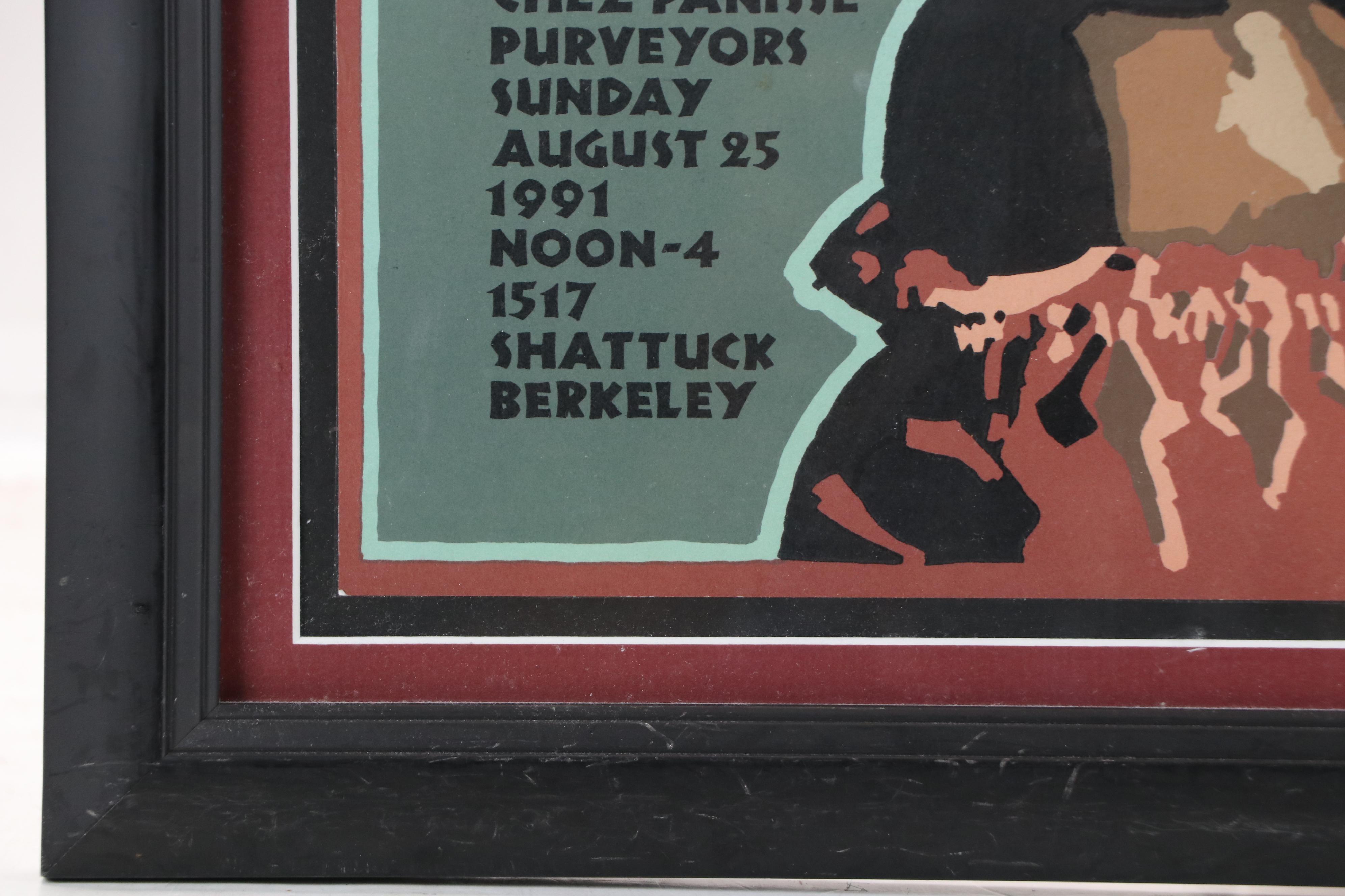 David Lance Goines Lithograph Poster for Chez Panisse, 1991