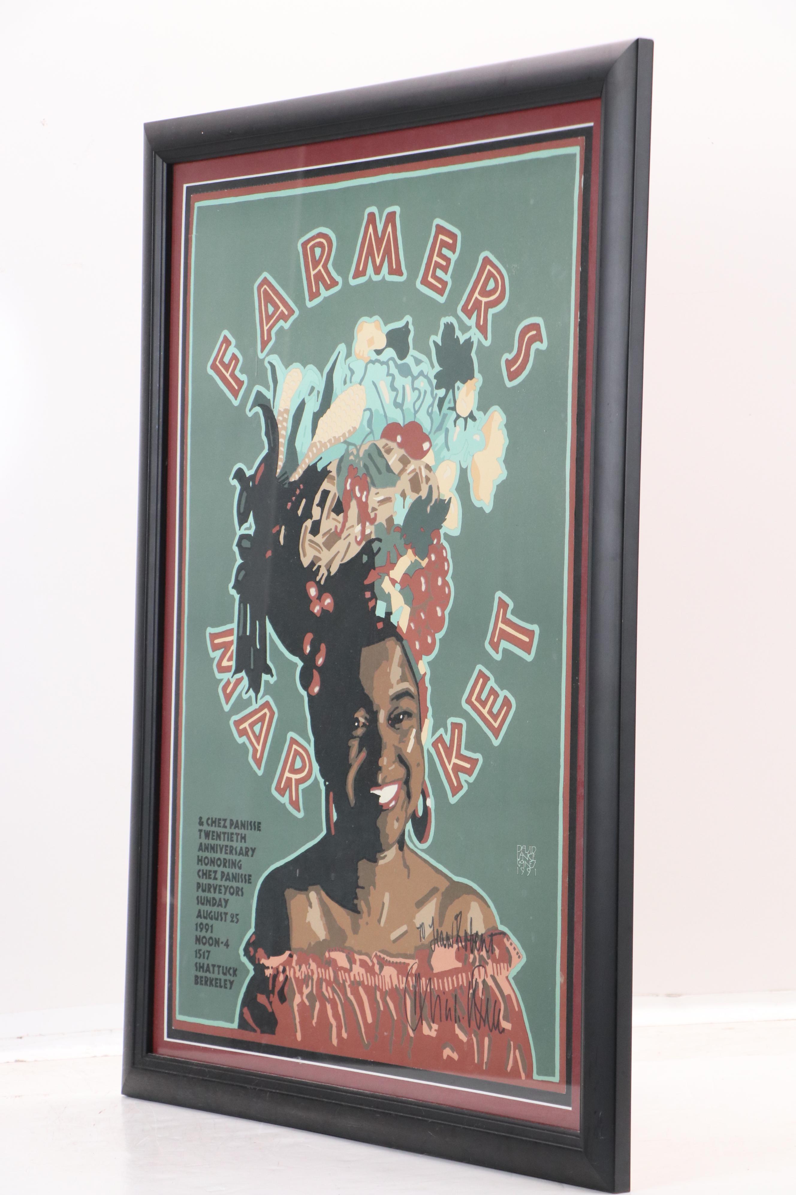 David Lance Goines Lithograph Poster for Chez Panisse, 1991