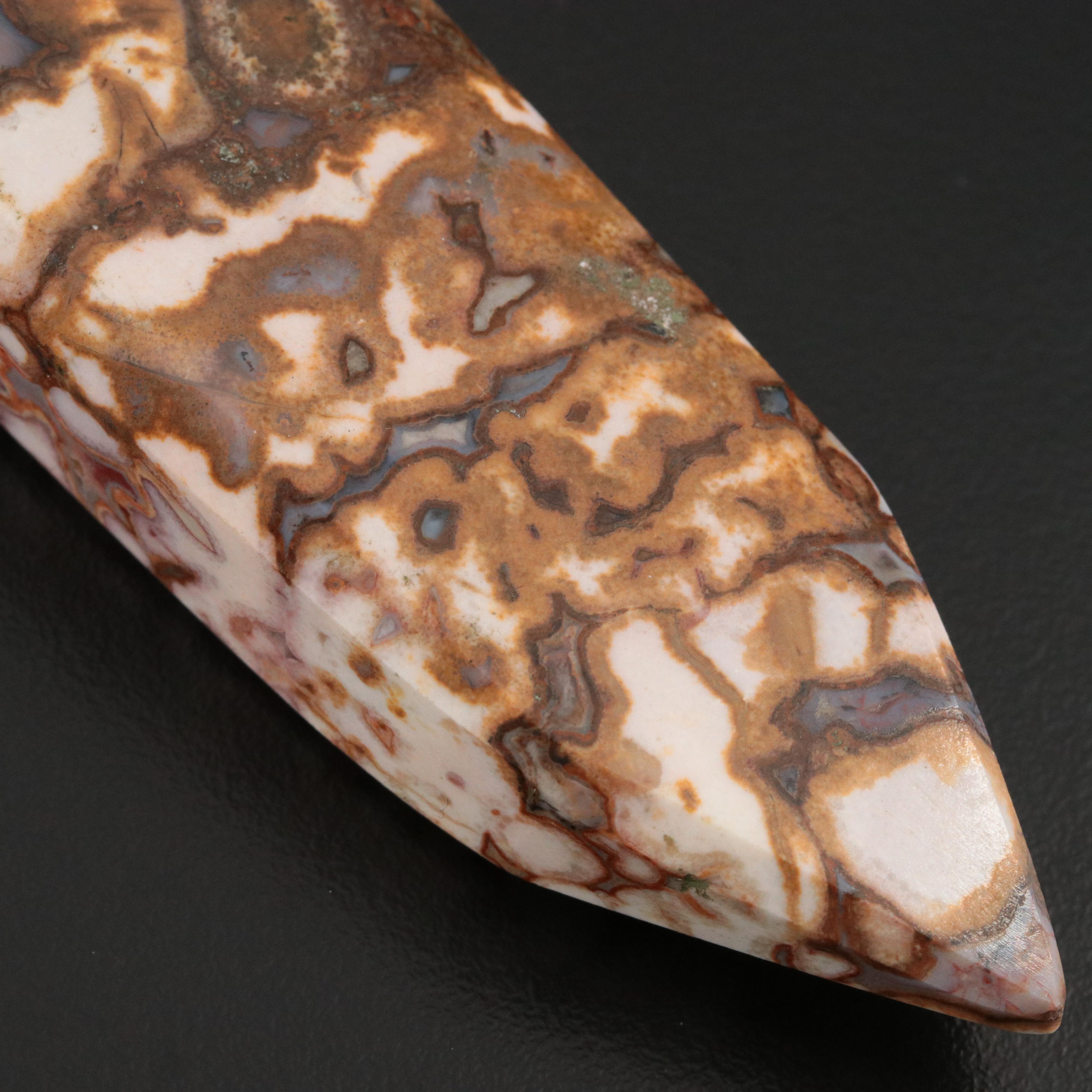 950 Silver Jasper and Amethyst Pendant