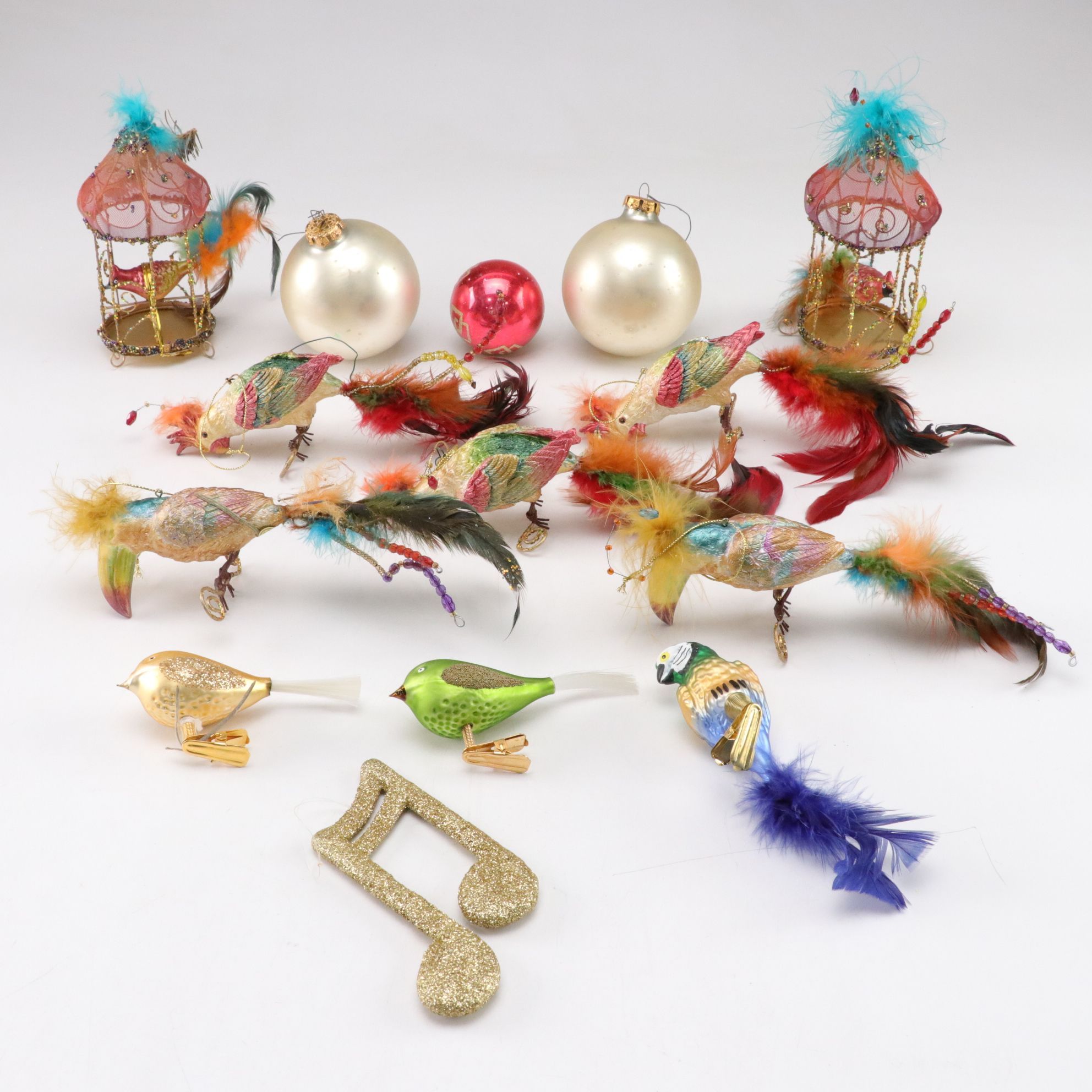 Parrot, Toucan & Other Bird Christmas Tree Ornaments