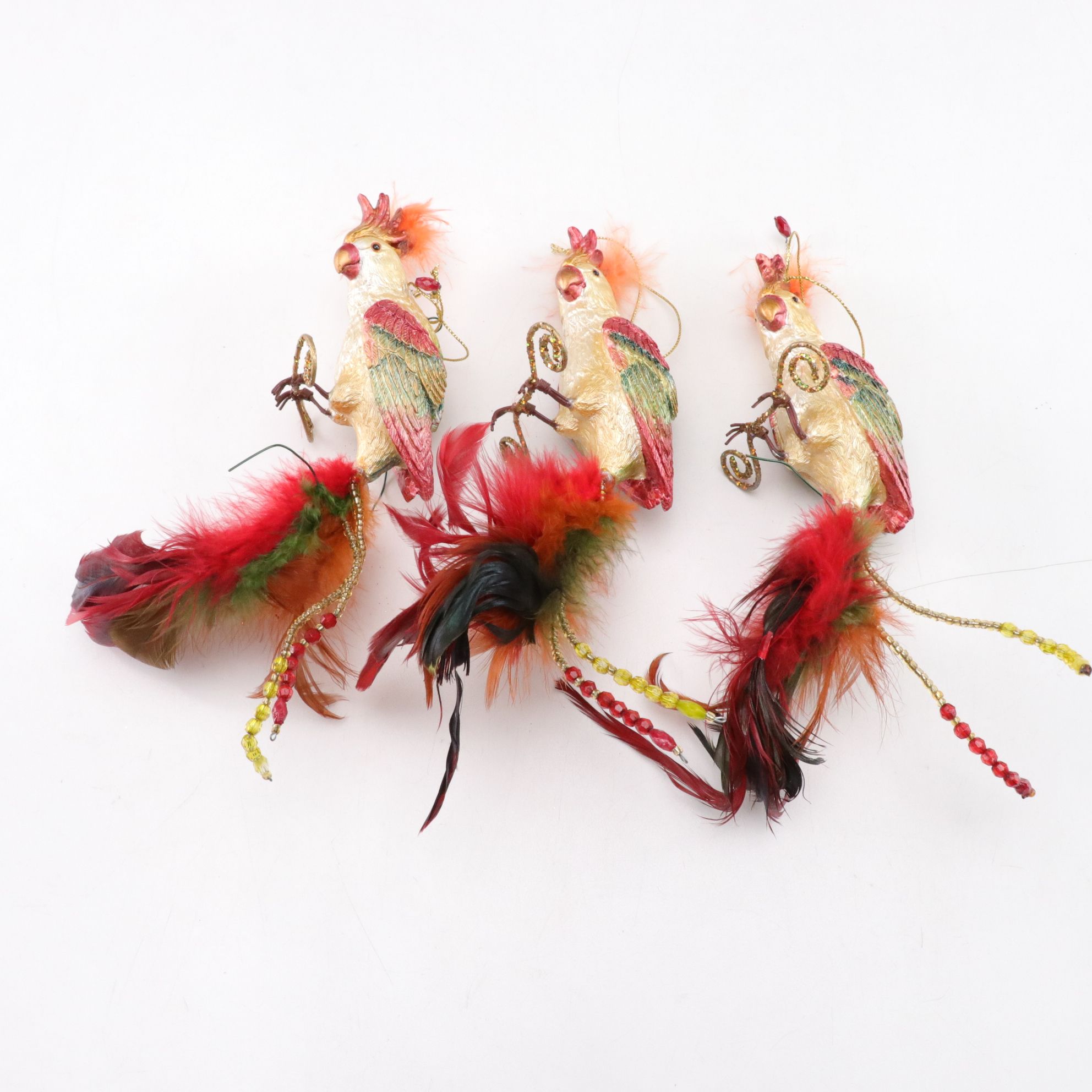 Parrot, Toucan & Other Bird Christmas Tree Ornaments