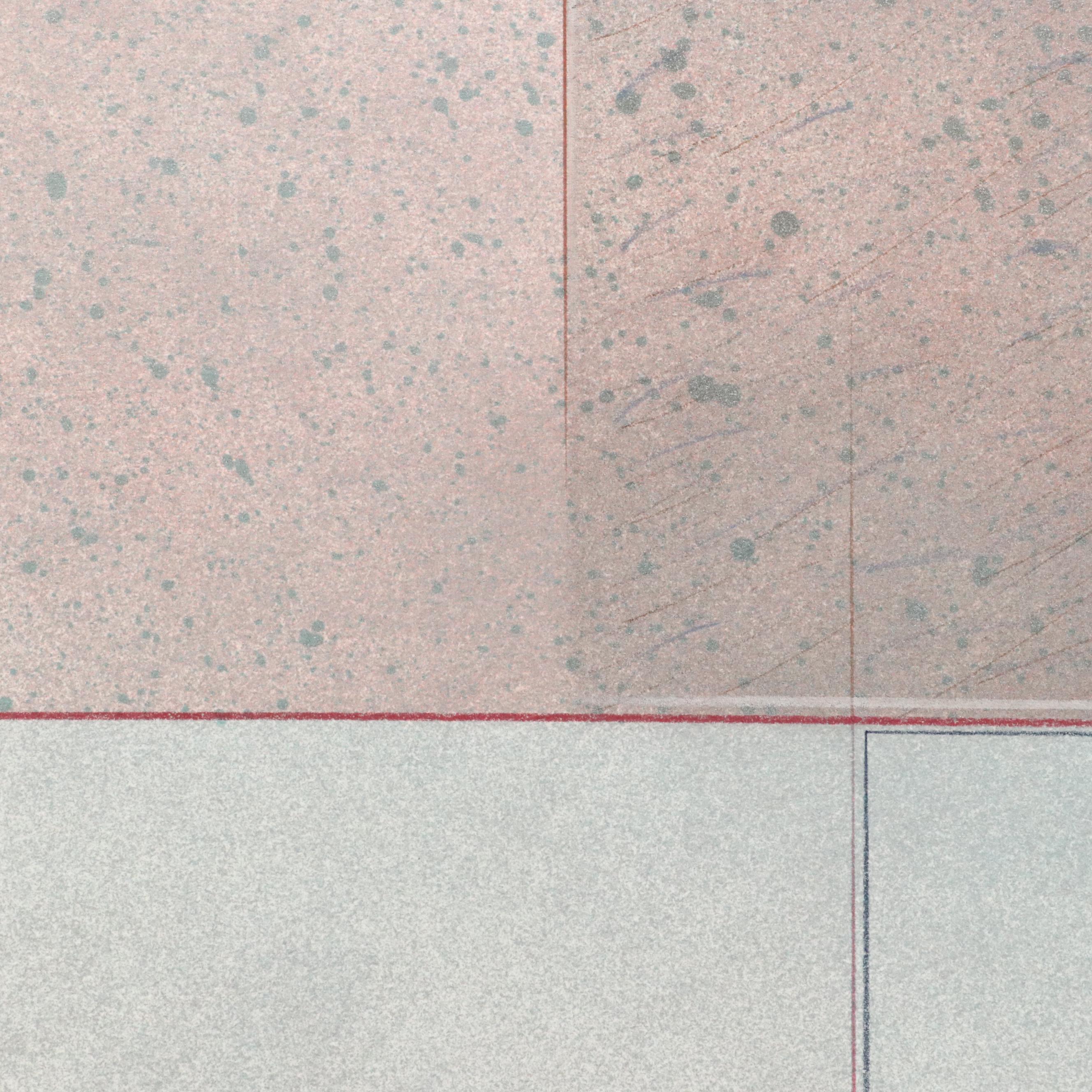 Kent K. Pachuta Abstract Mixed Media Painting, 1984