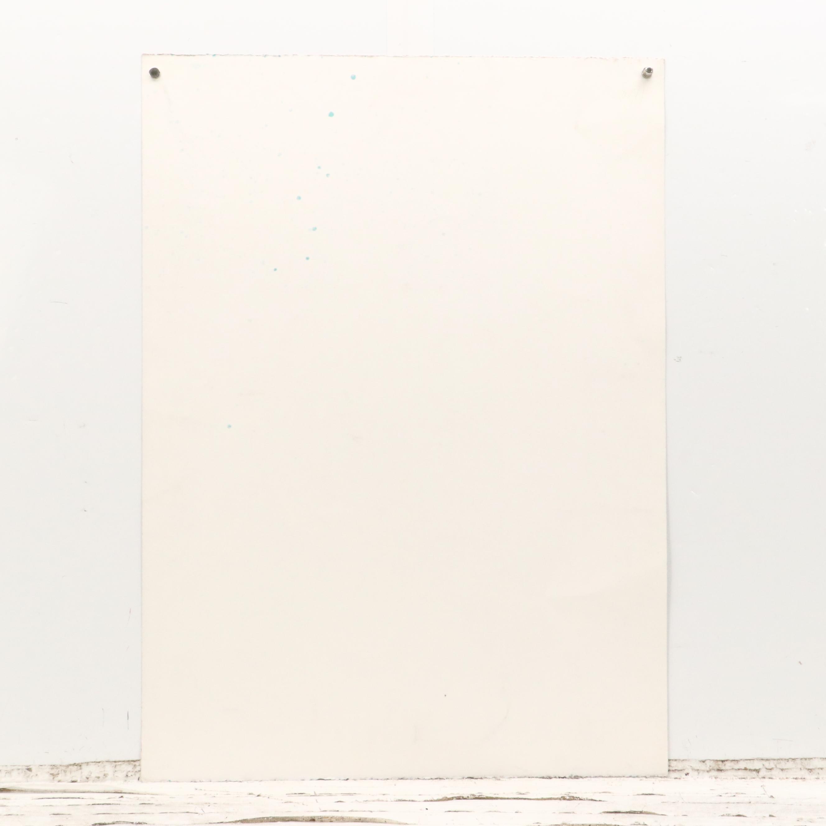 Kent K. Pachuta Abstract Mixed Media Painting, 1984