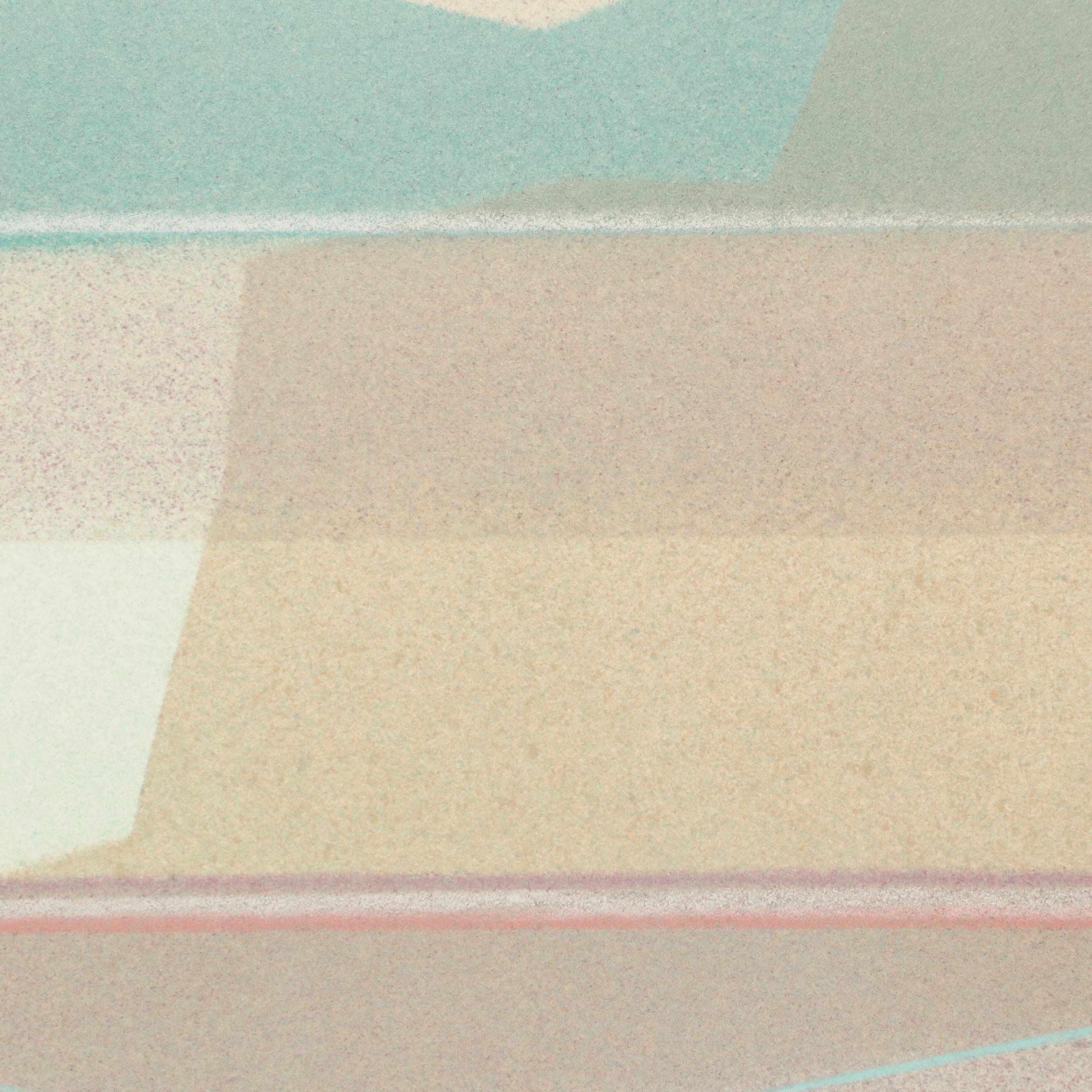 Kent K. Pachuta Abstract Mixed Media Painting, 1987