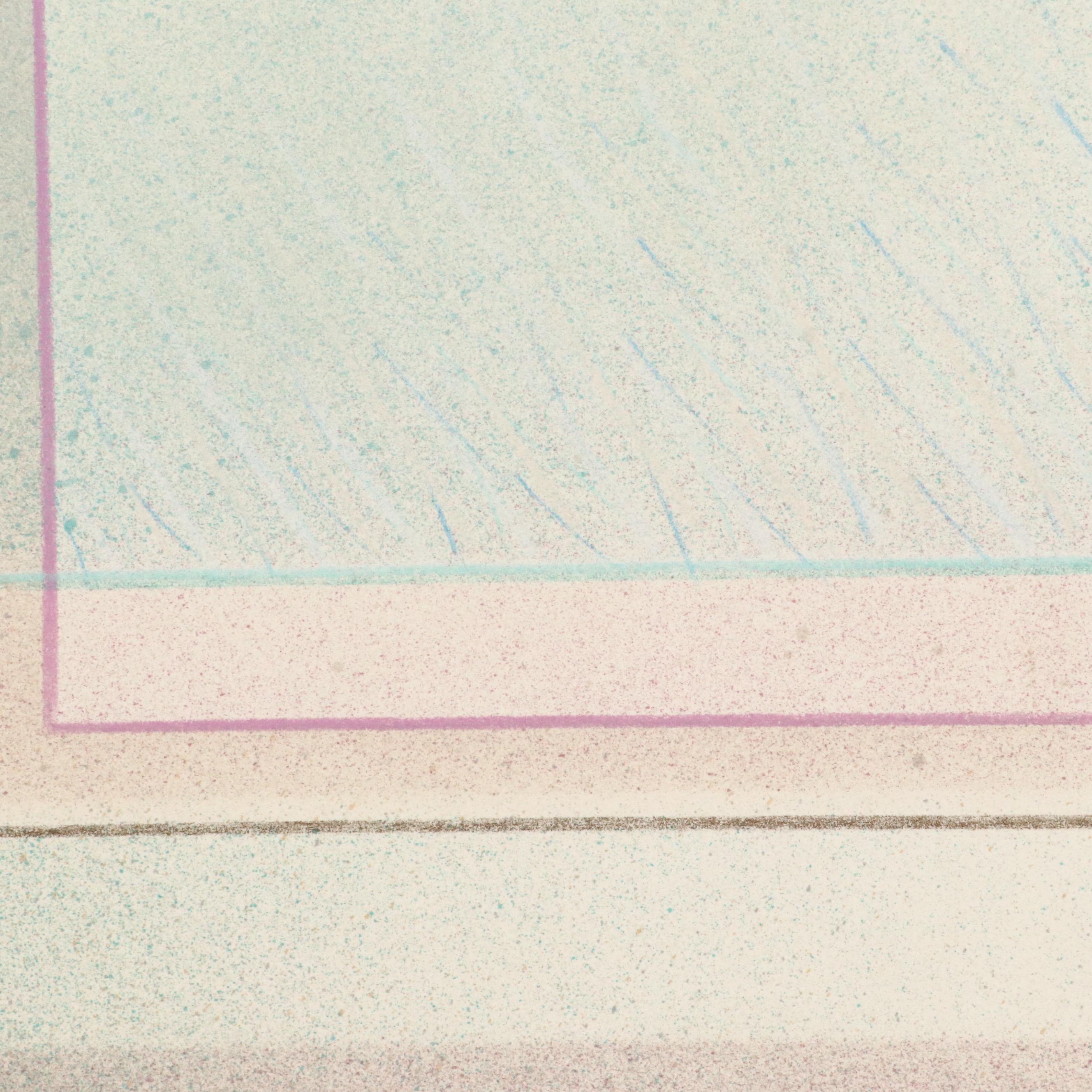 Kent K. Pachuta Abstract Mixed Media Painting, 1987