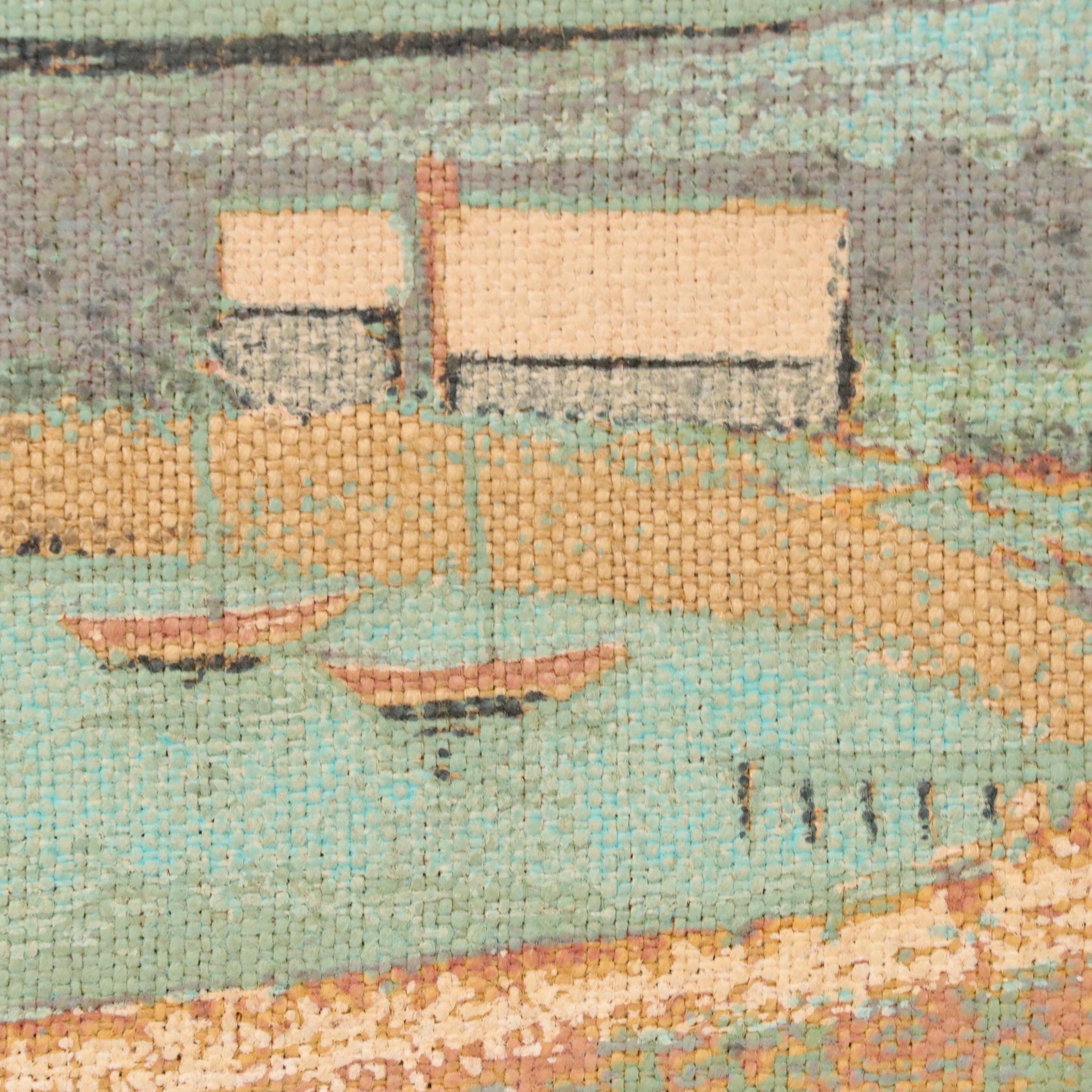 Robert Bushong MCM Coastal Landscape Screenprint