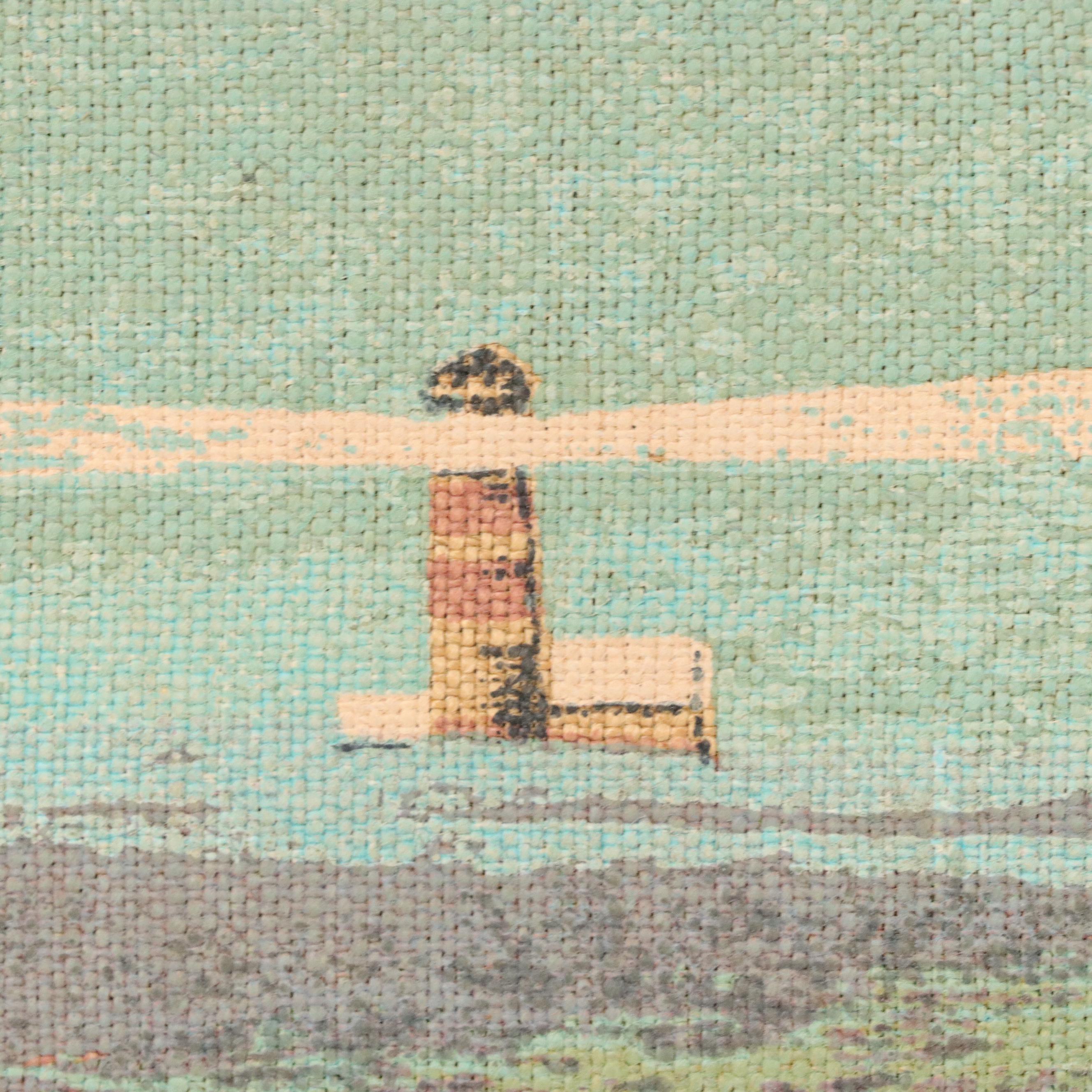 Robert Bushong MCM Coastal Landscape Screenprint