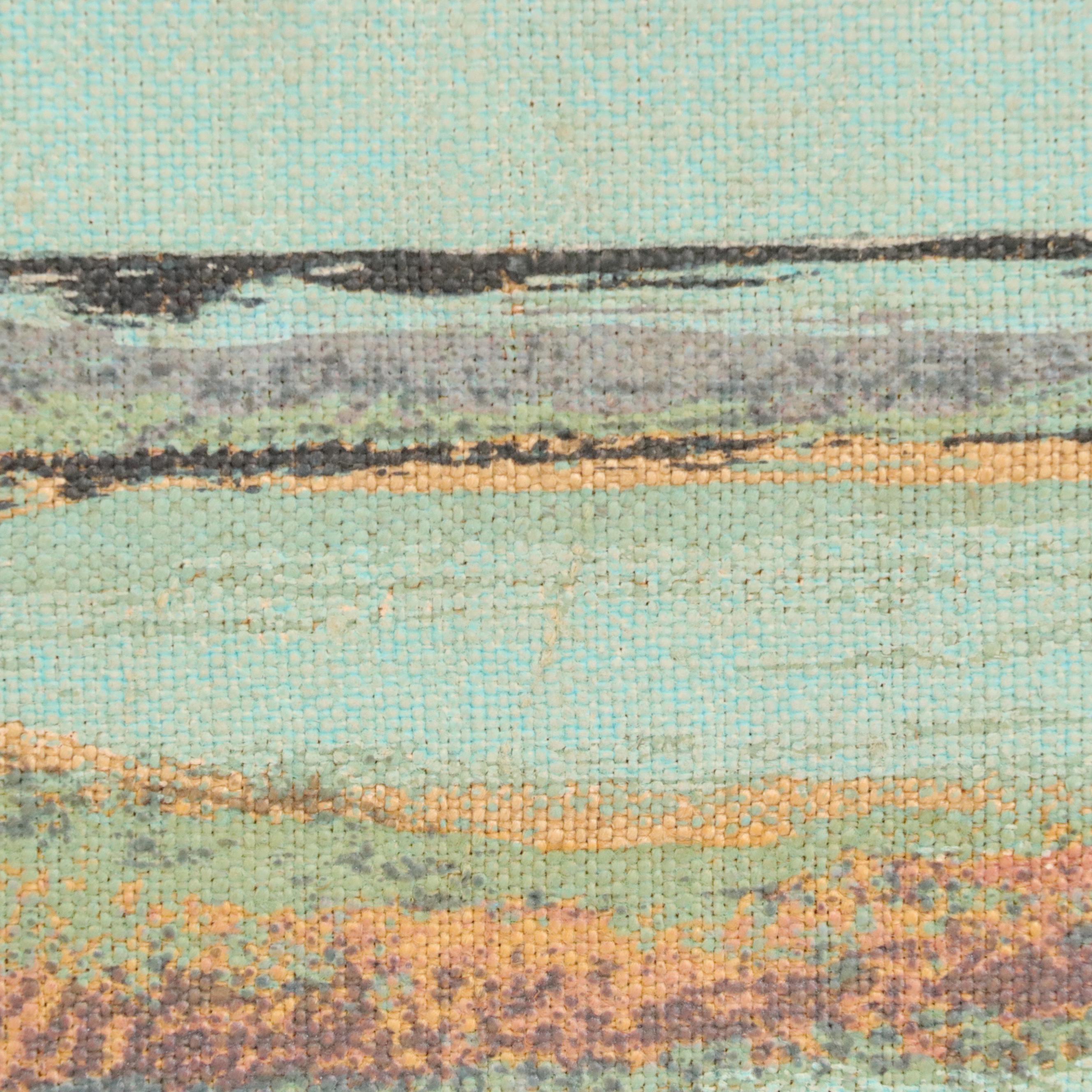 Robert Bushong MCM Coastal Landscape Screenprint