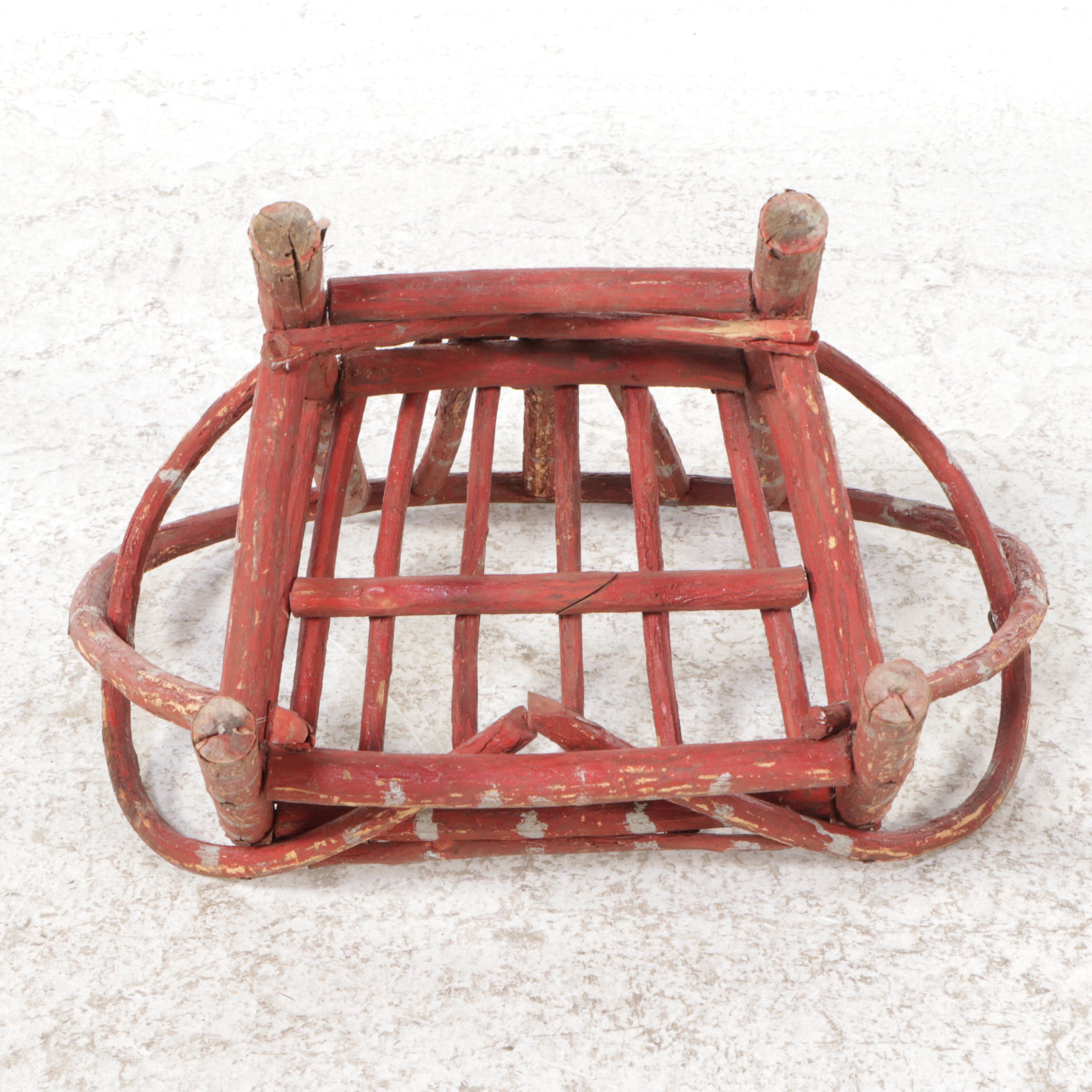 Victorian Carved Oak Rocking Chair with Caned Seat and Bent Wood Armchair