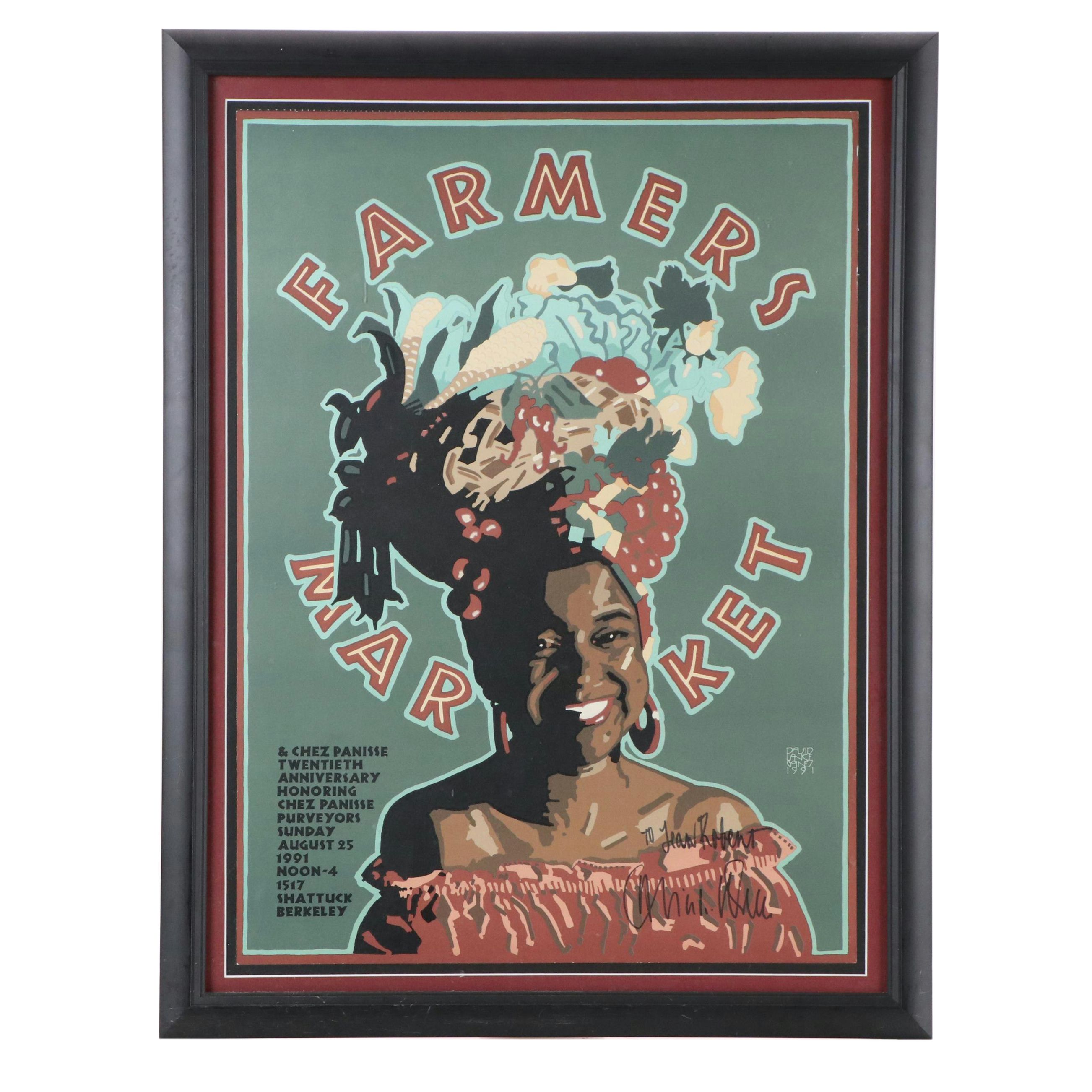 David Lance Goines Lithograph Poster for Chez Panisse, 1991