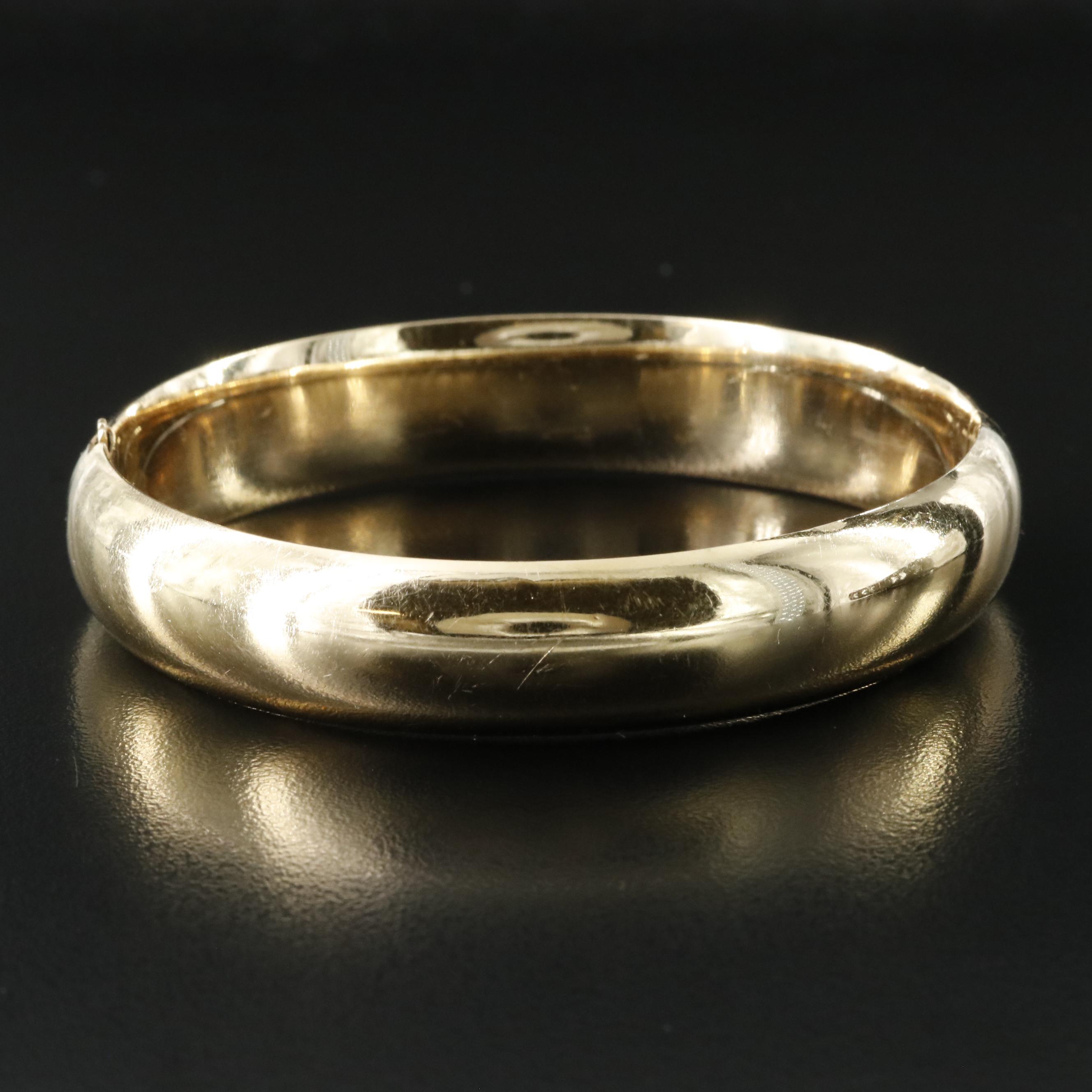 Vintage Roberts & Dore 14K Bangle