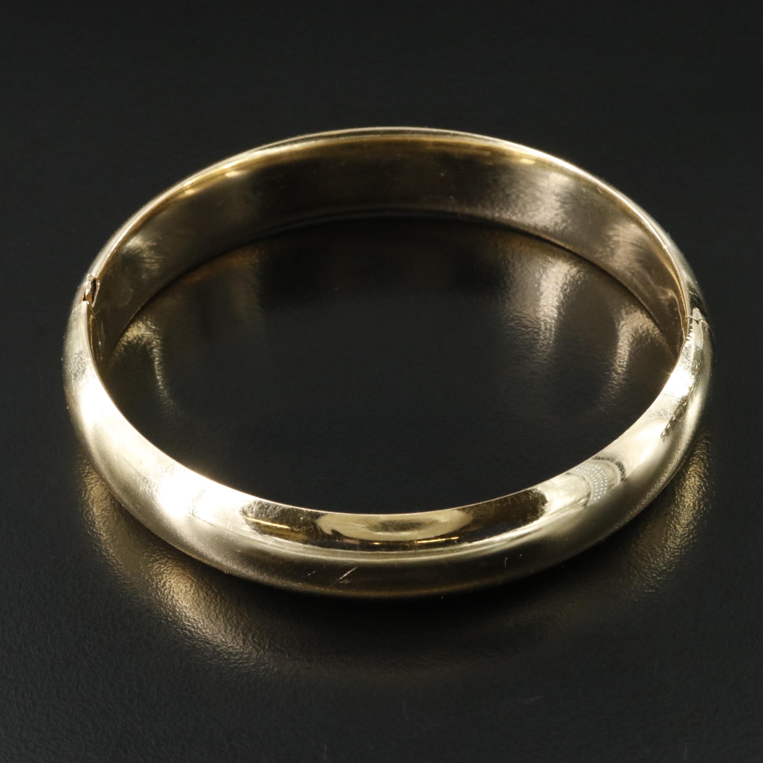 Vintage Roberts & Dore 14K Bangle