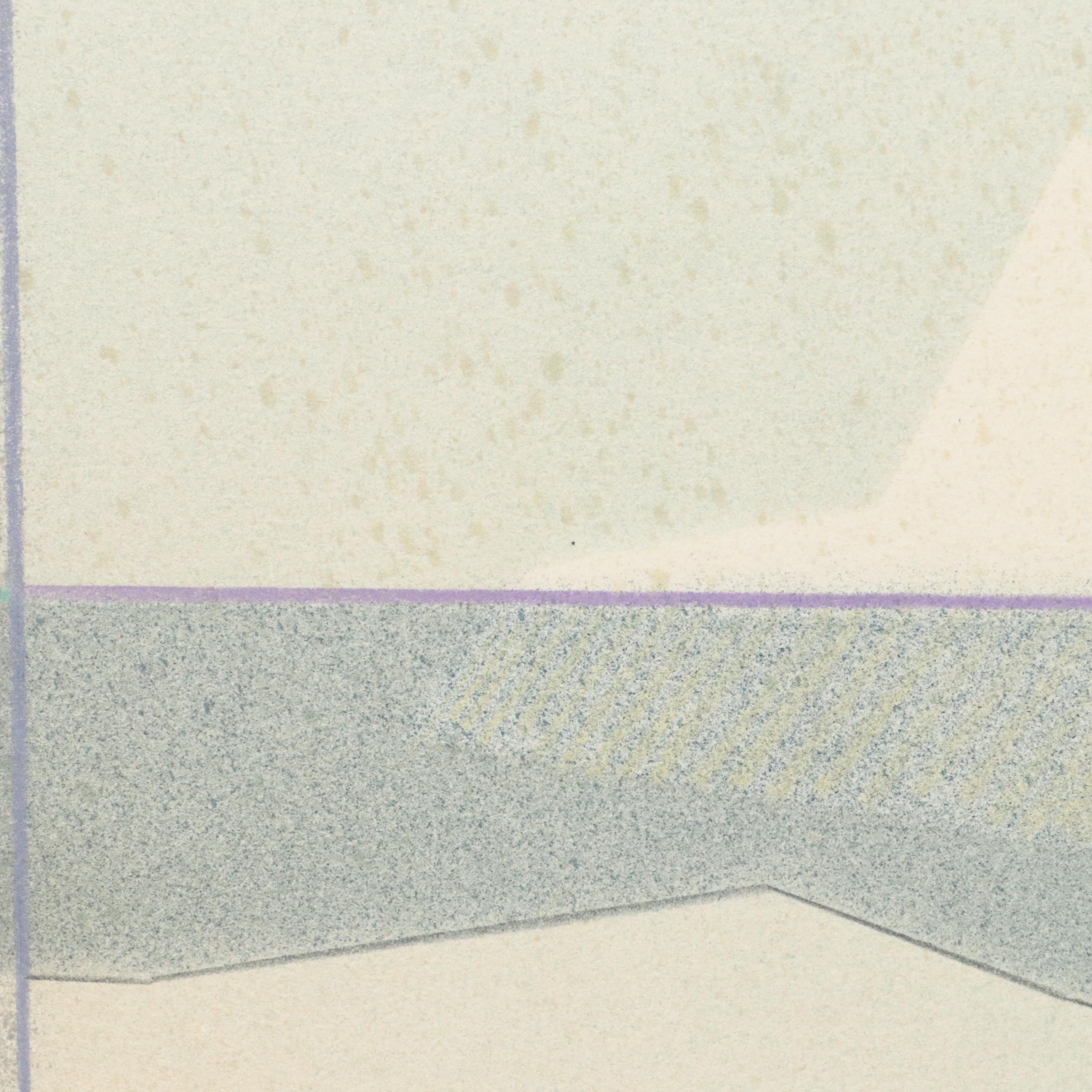 Kent K. Pachuta Abstract Mixed Media Painting, 1987