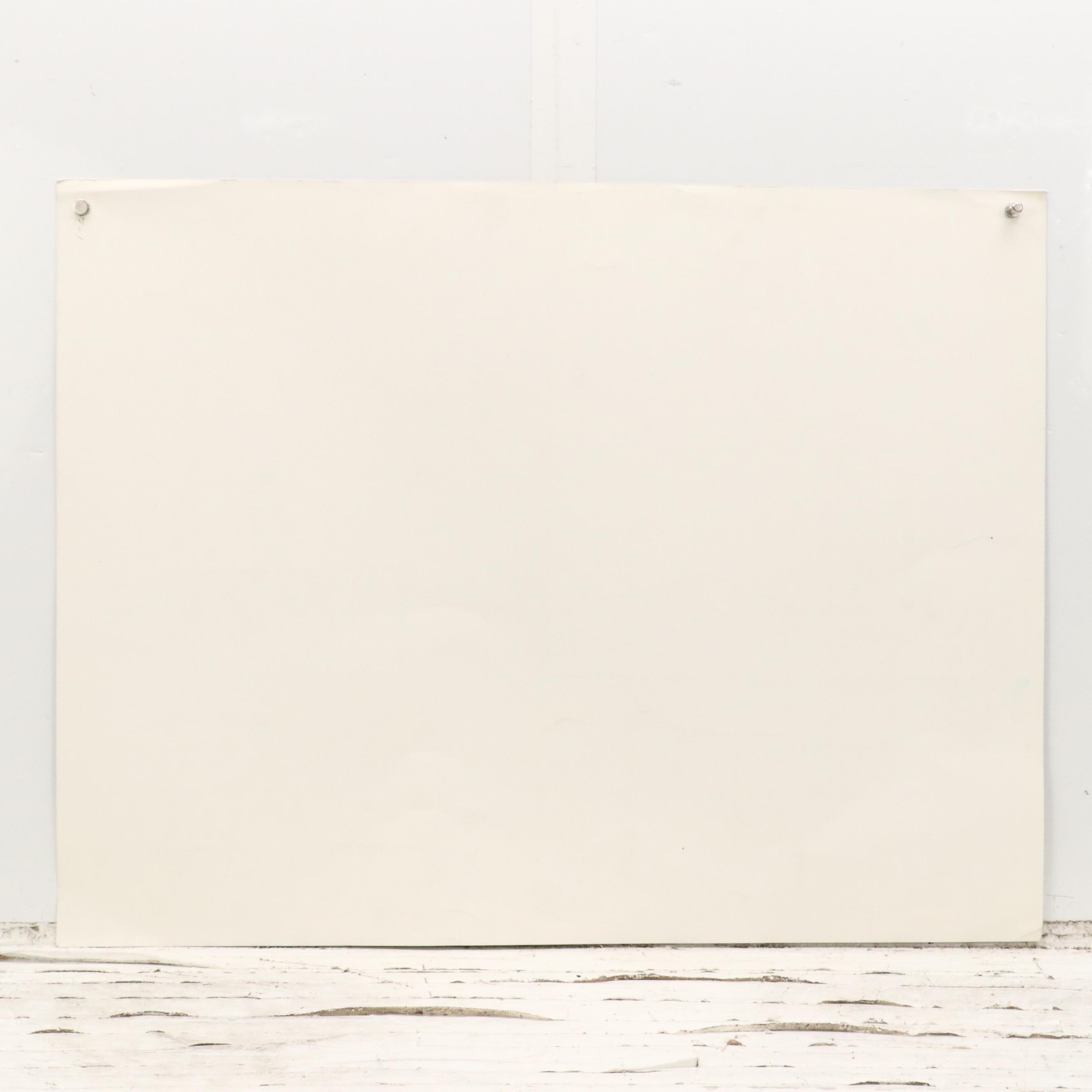 Kent K. Pachuta Abstract Mixed Media Painting, 1987