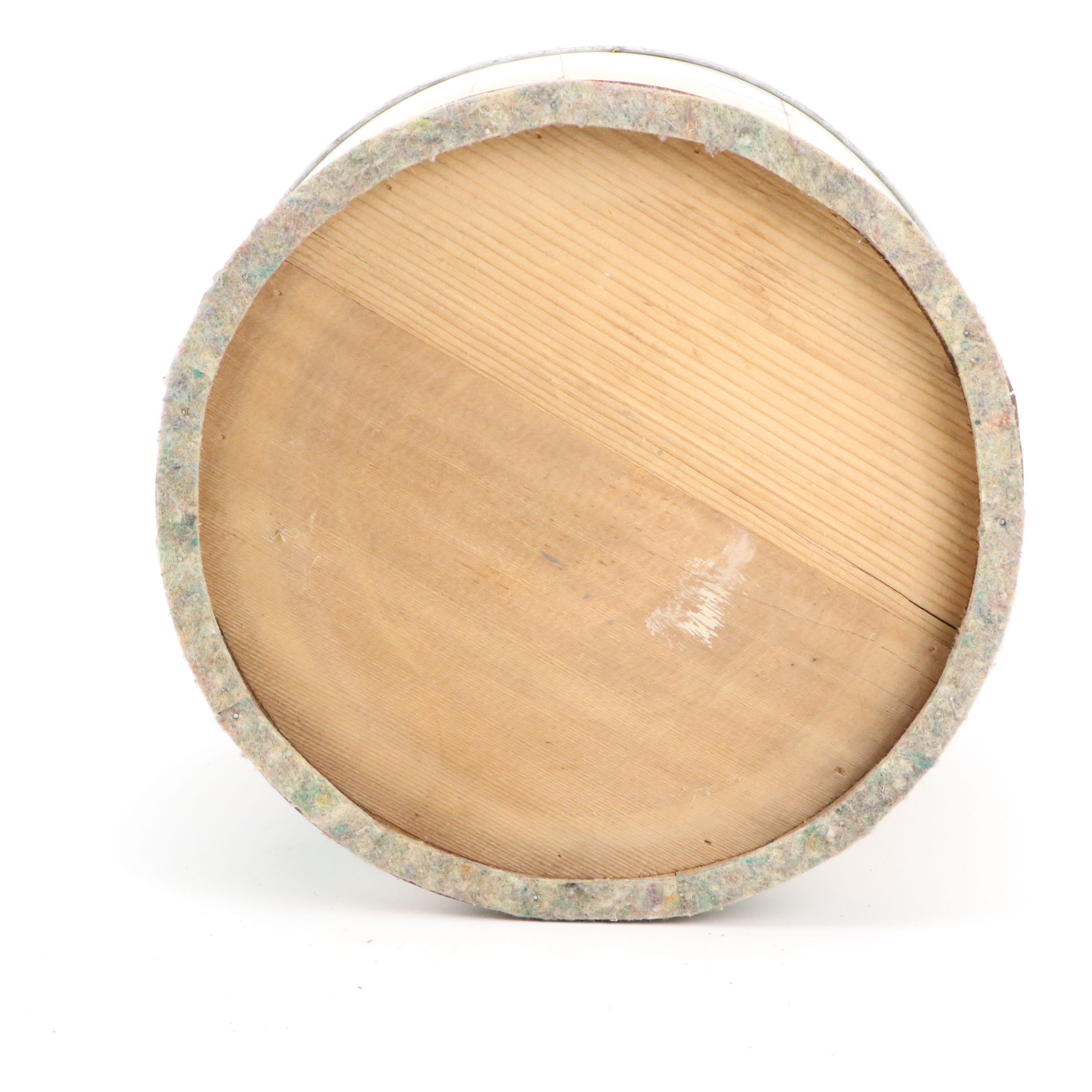 Helen Hume Folk Art Style Hand-Painted Wooden Bucket