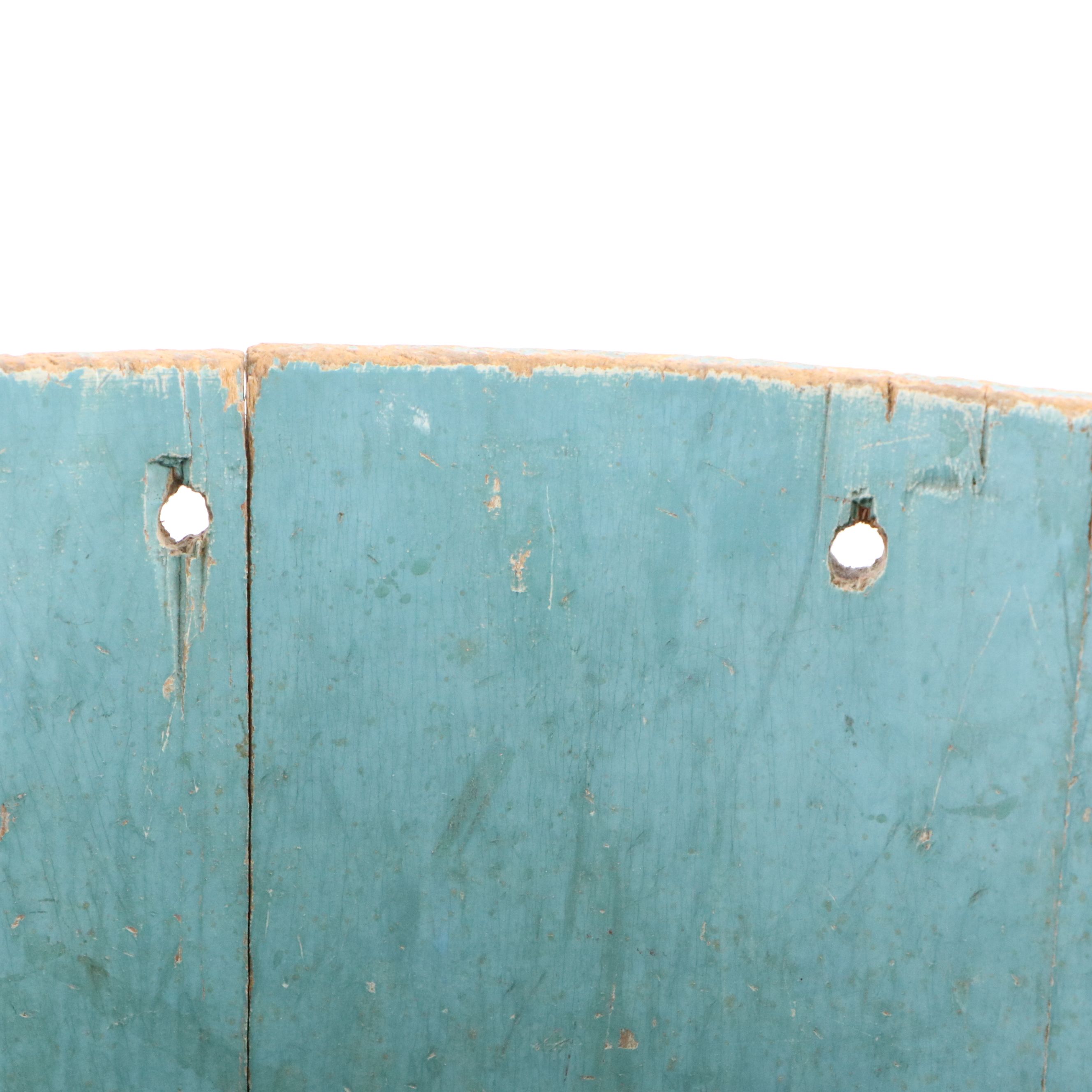 Helen Hume Folk Art Style Hand-Painted Wooden Bucket