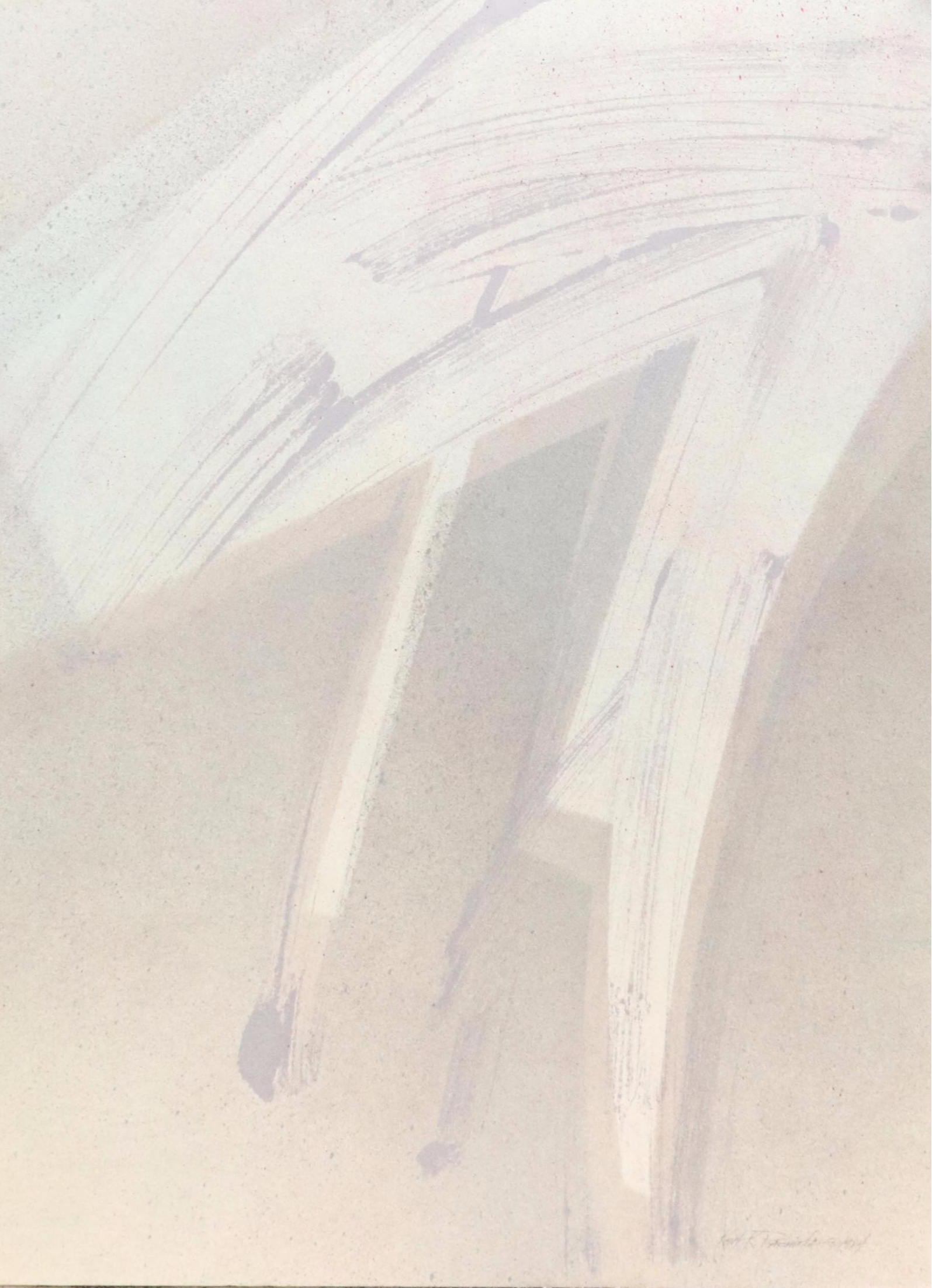 Kent K. Pachuta Abstract Mixed Media Painting, 1984