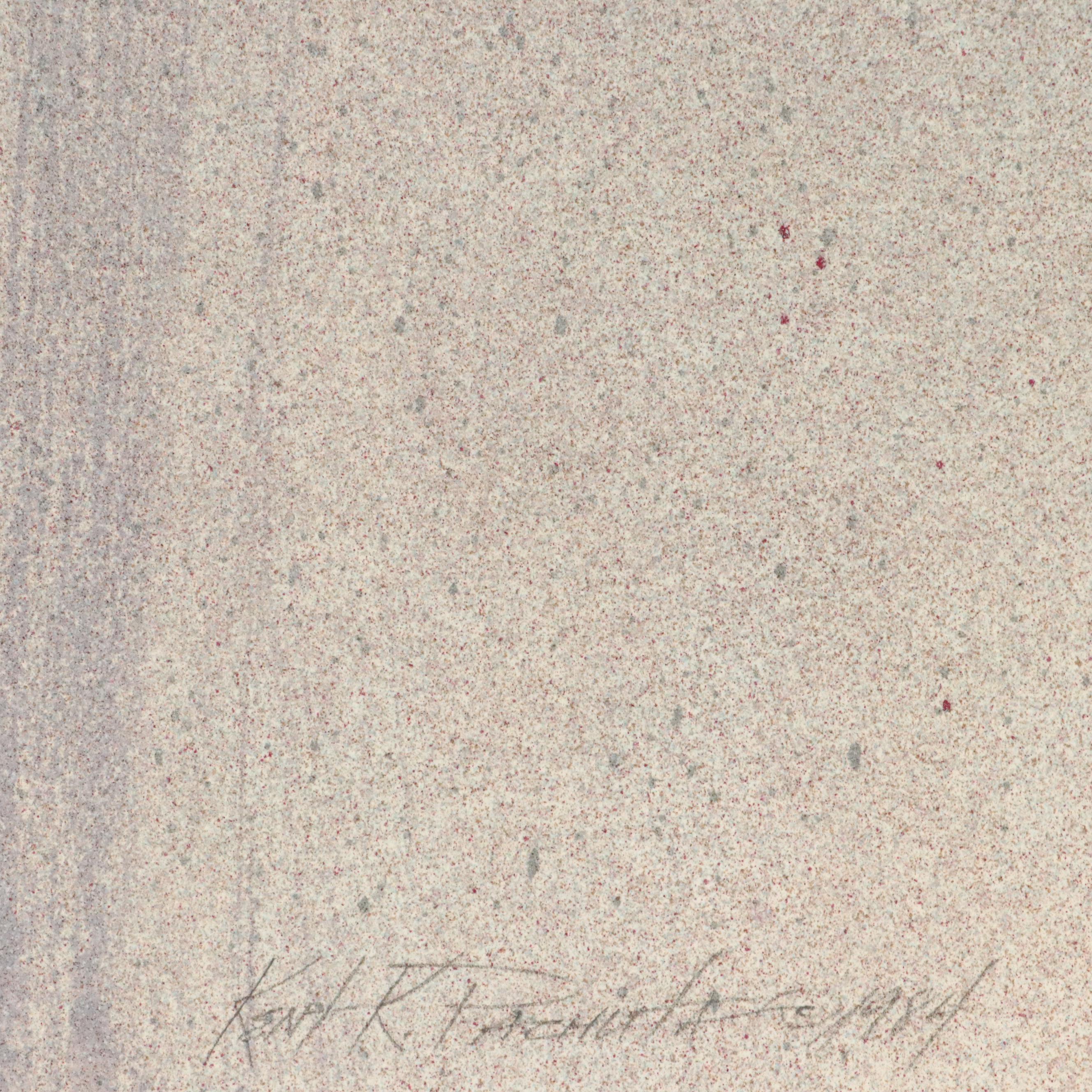 Kent K. Pachuta Abstract Mixed Media Painting, 1984