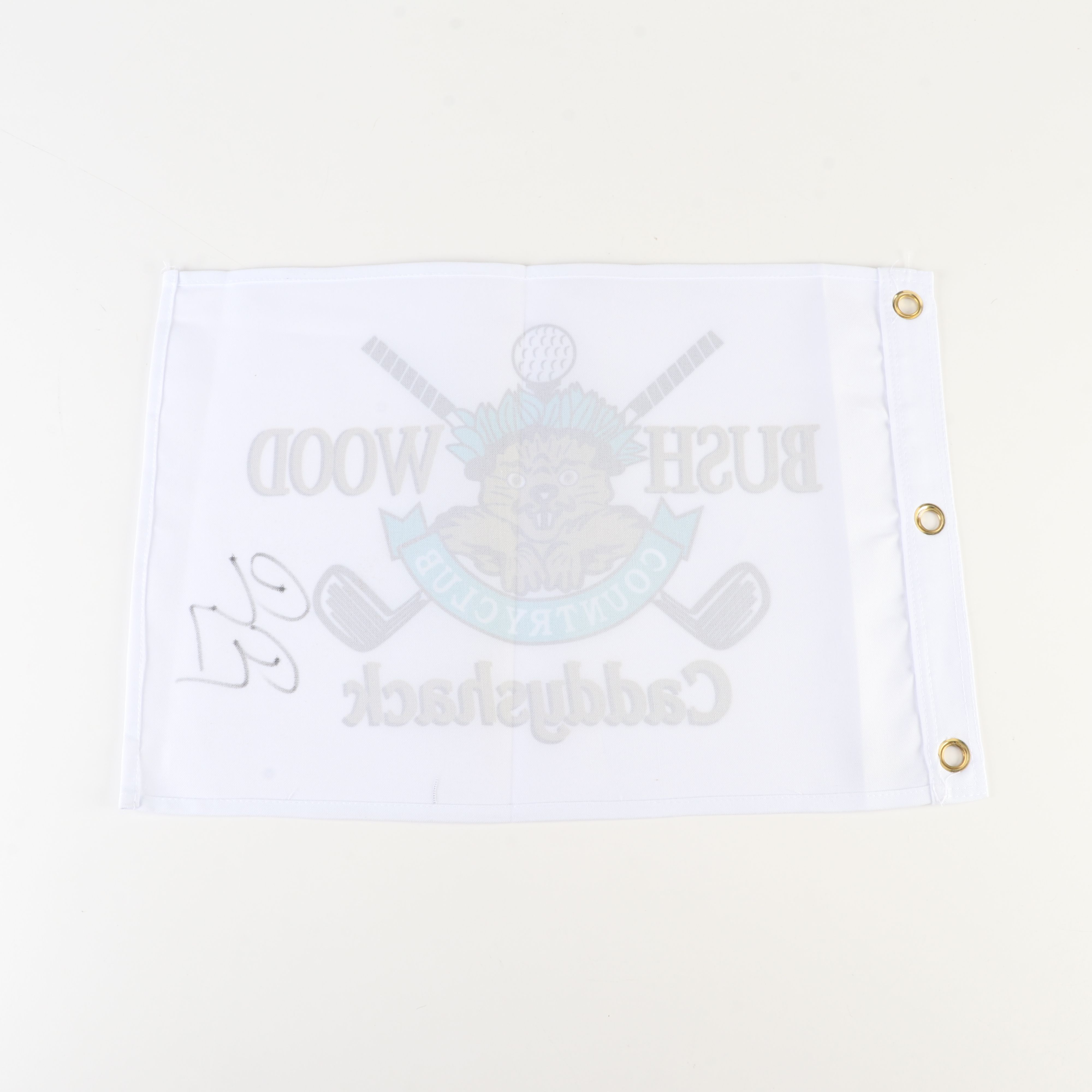Chevy Chase Signed Bush Wood Country Club "Caddyshack" Golf Flag, Beckett