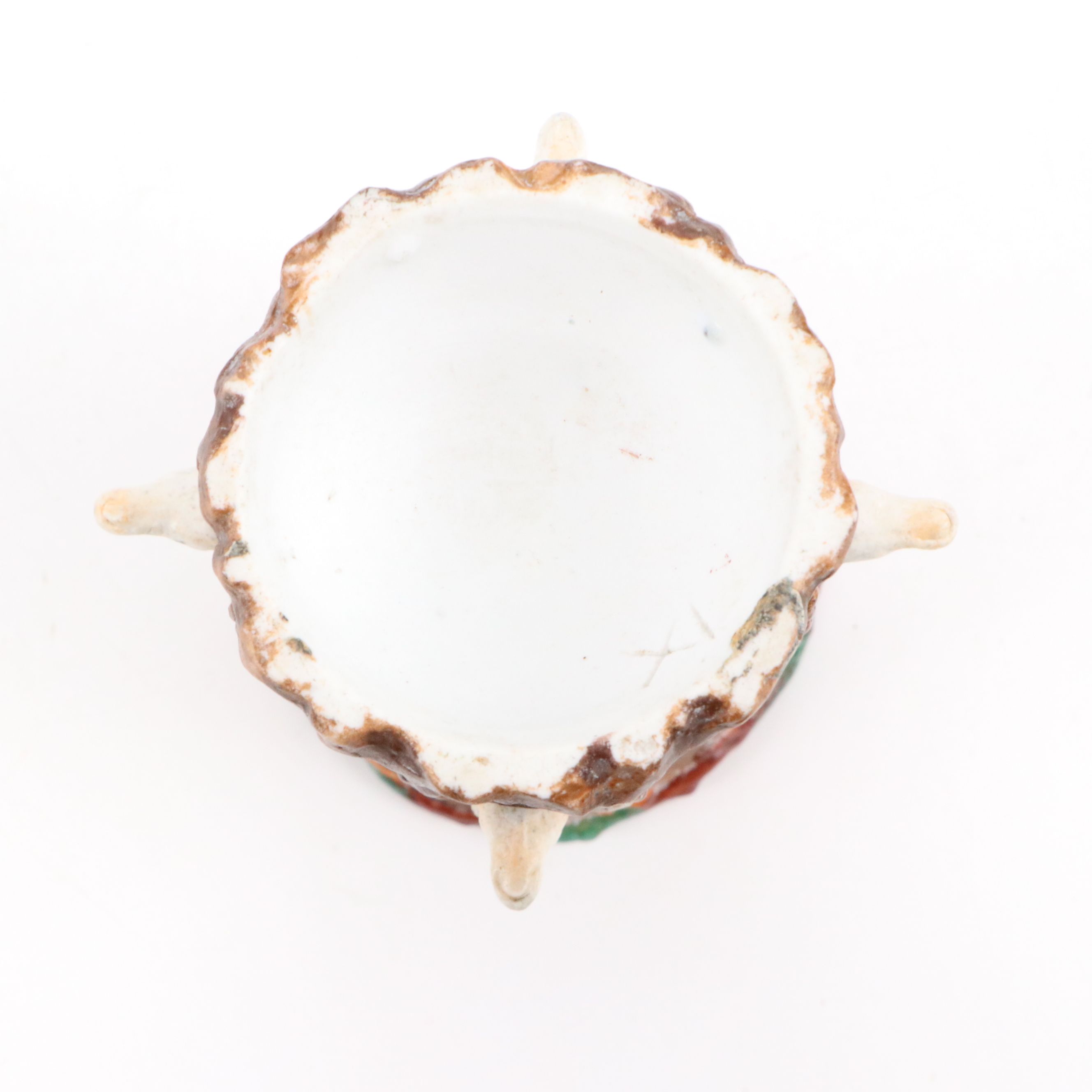 Kaas GlassWorks "That Wonderful Mother of Mine" Dish with Majolica Style Vase