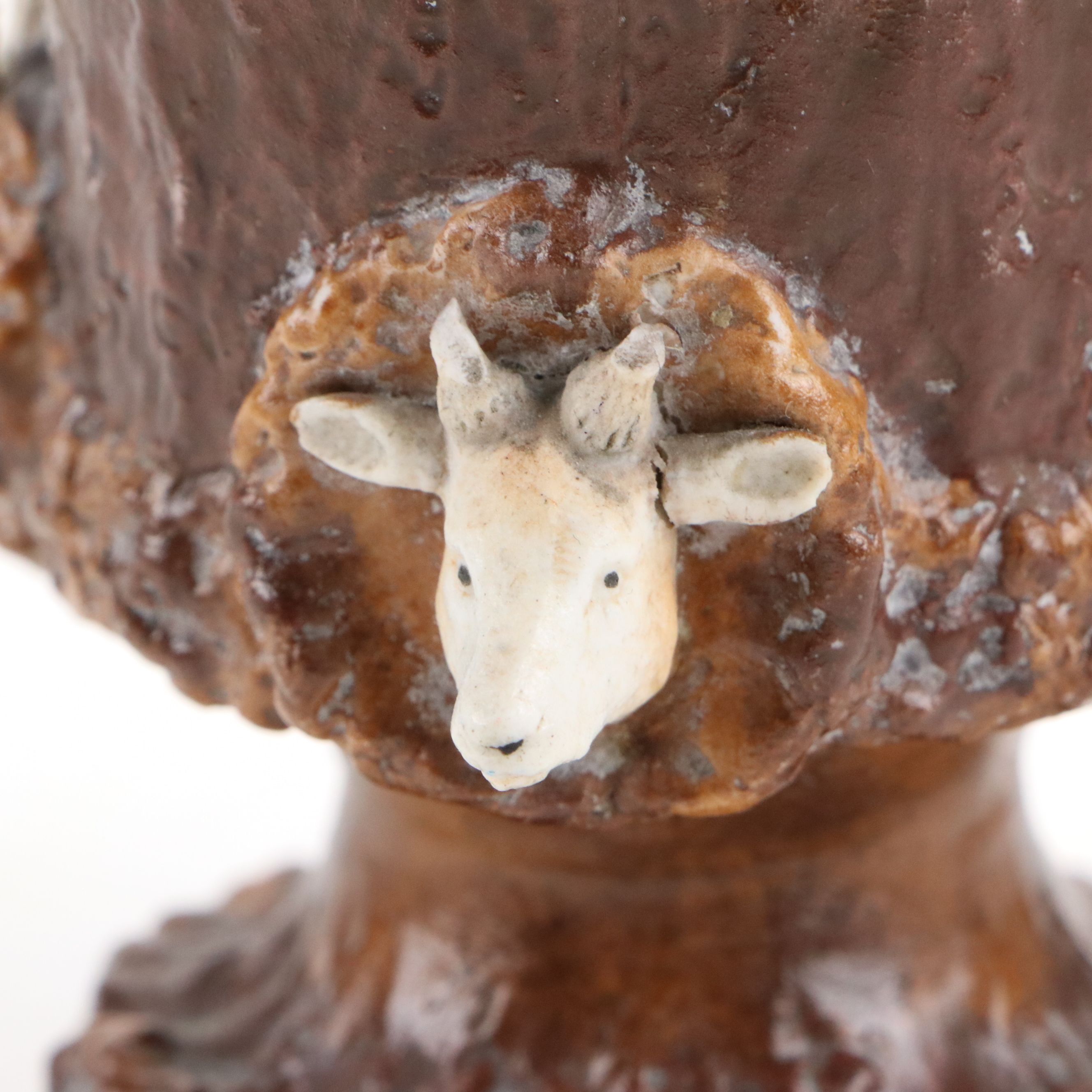 Kaas GlassWorks "That Wonderful Mother of Mine" Dish with Majolica Style Vase